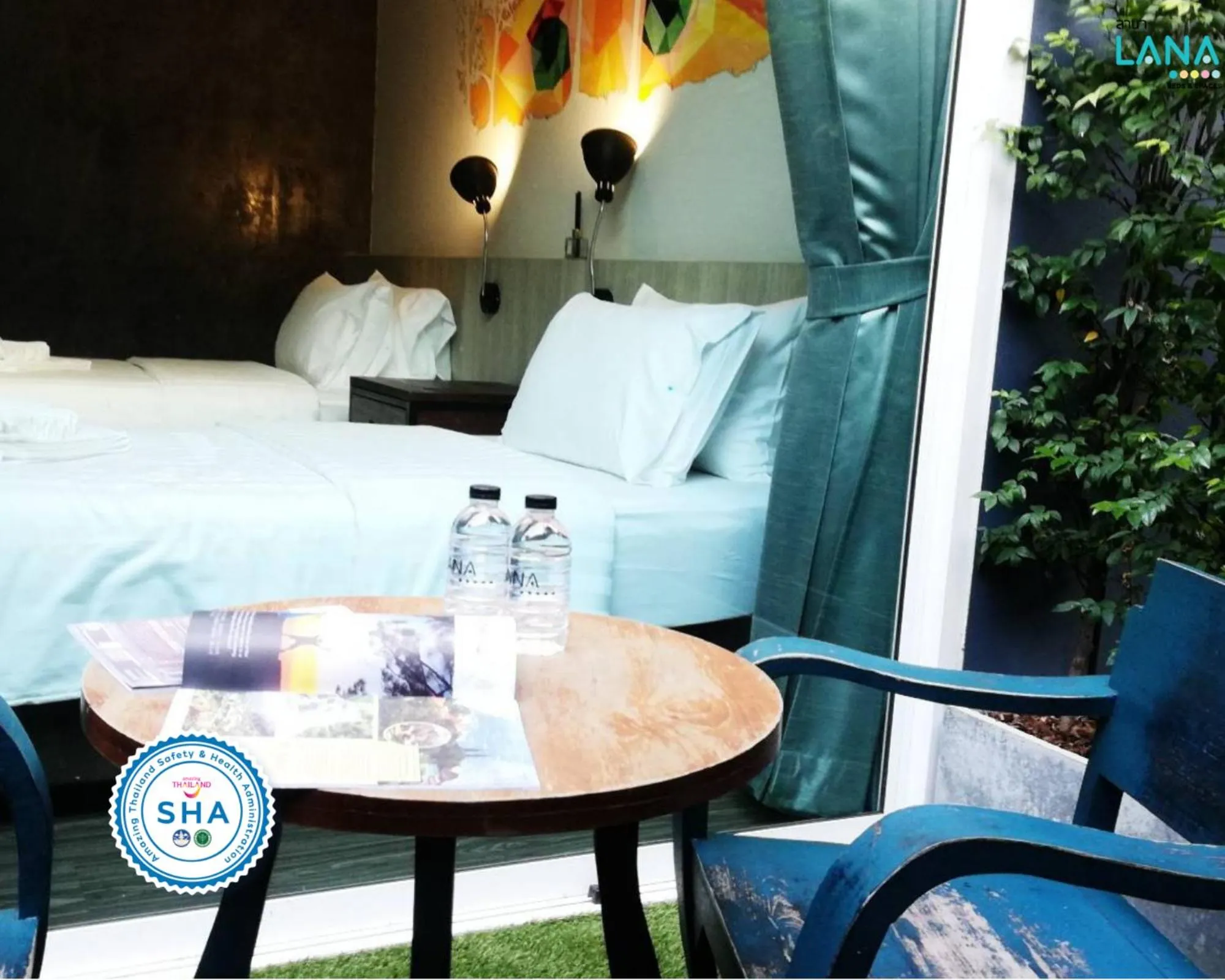 Garden view, Bed in Lana Beds & Space