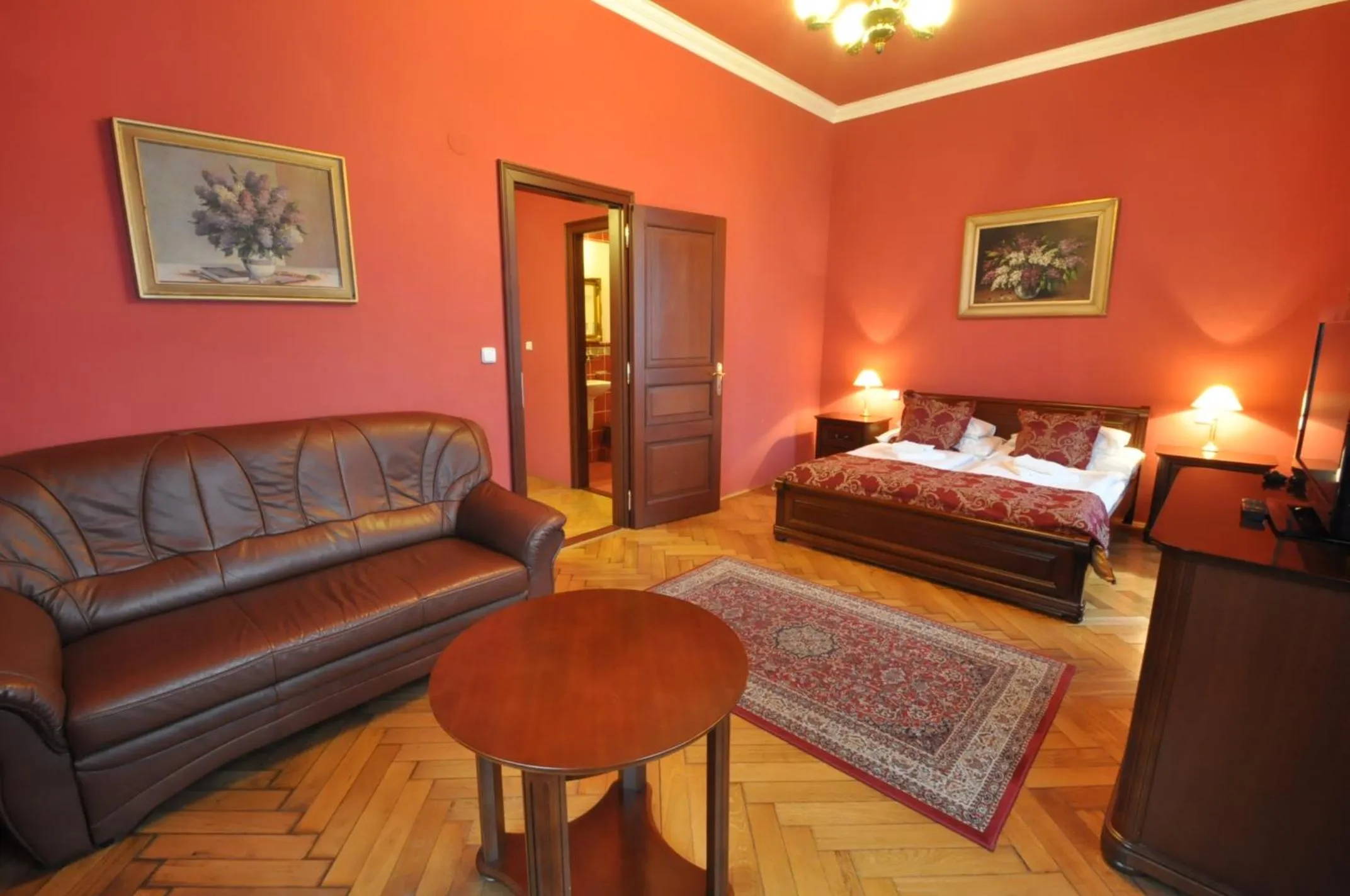 Bed in Grand Hotel Praha