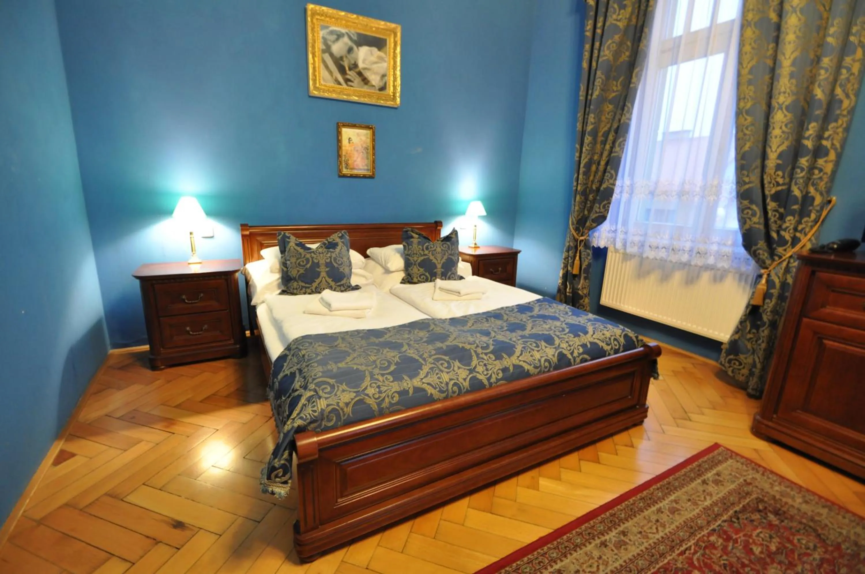 Bed in Grand Hotel Praha