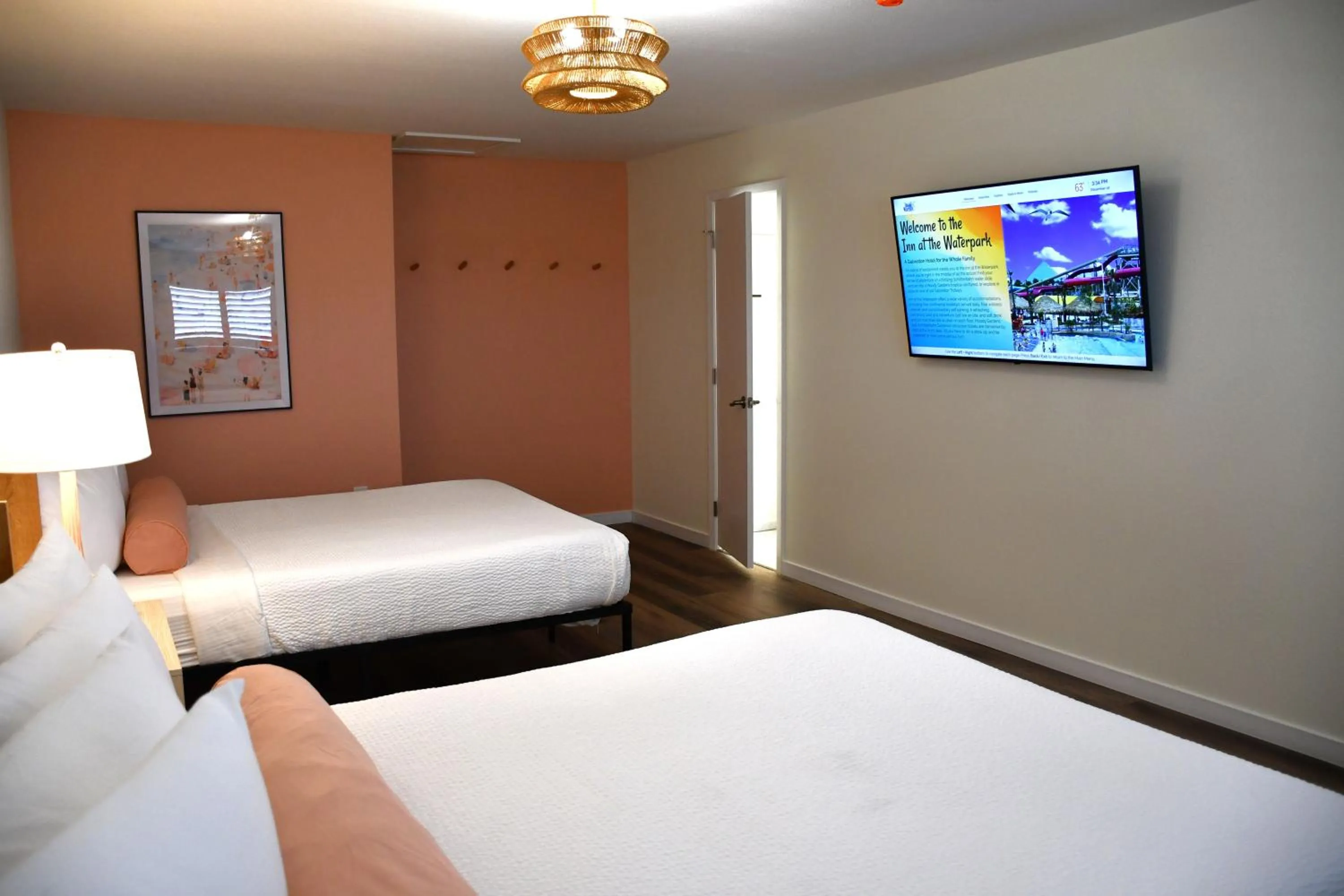 Bed in Inn at the Waterpark