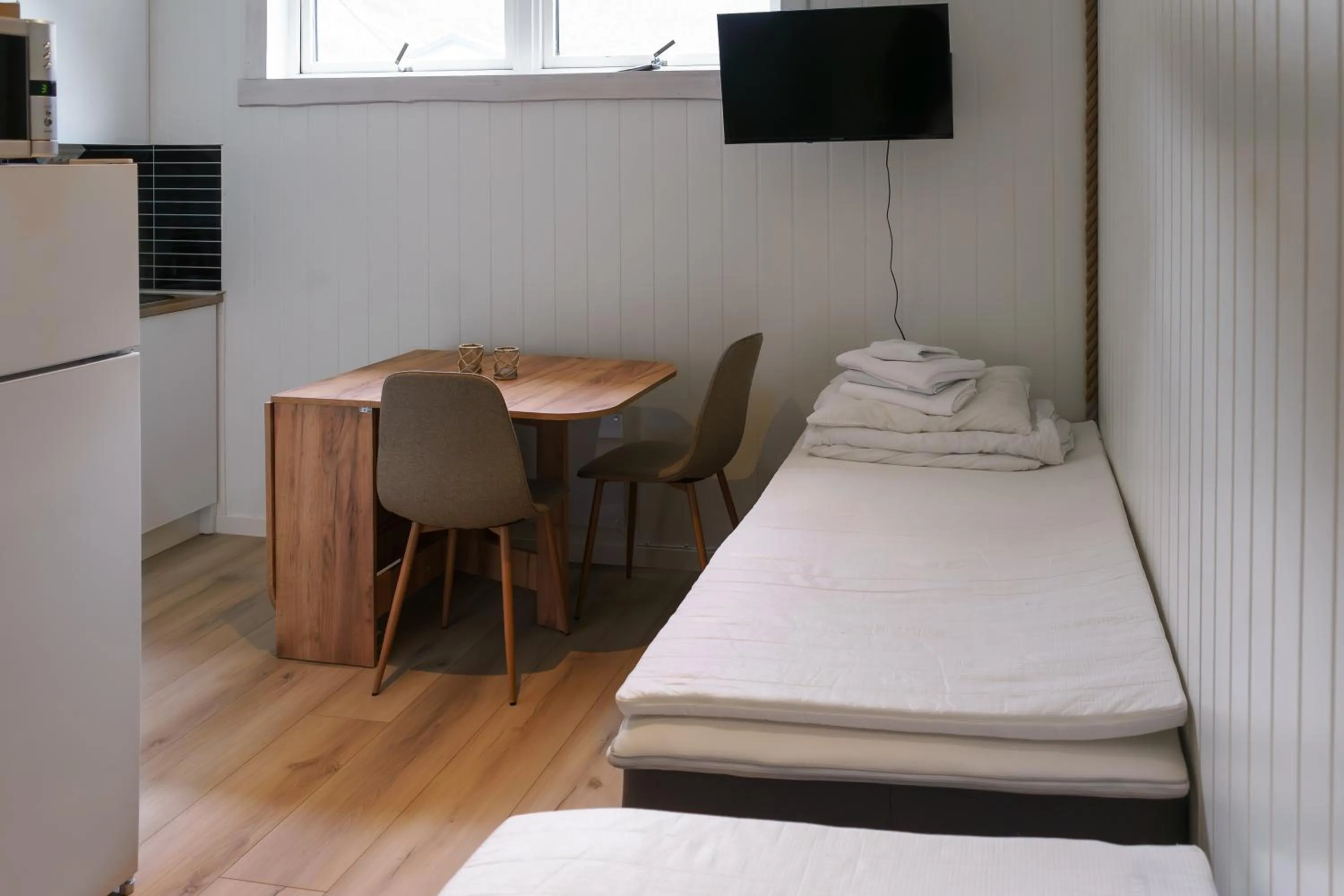 Bed in Northern Light Hotell/Camp Steinfjord