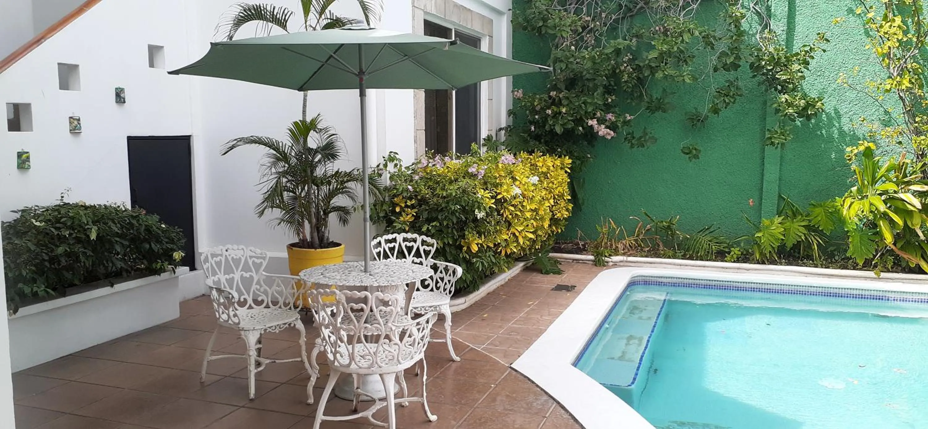 Pool view in Hotel El Almendro