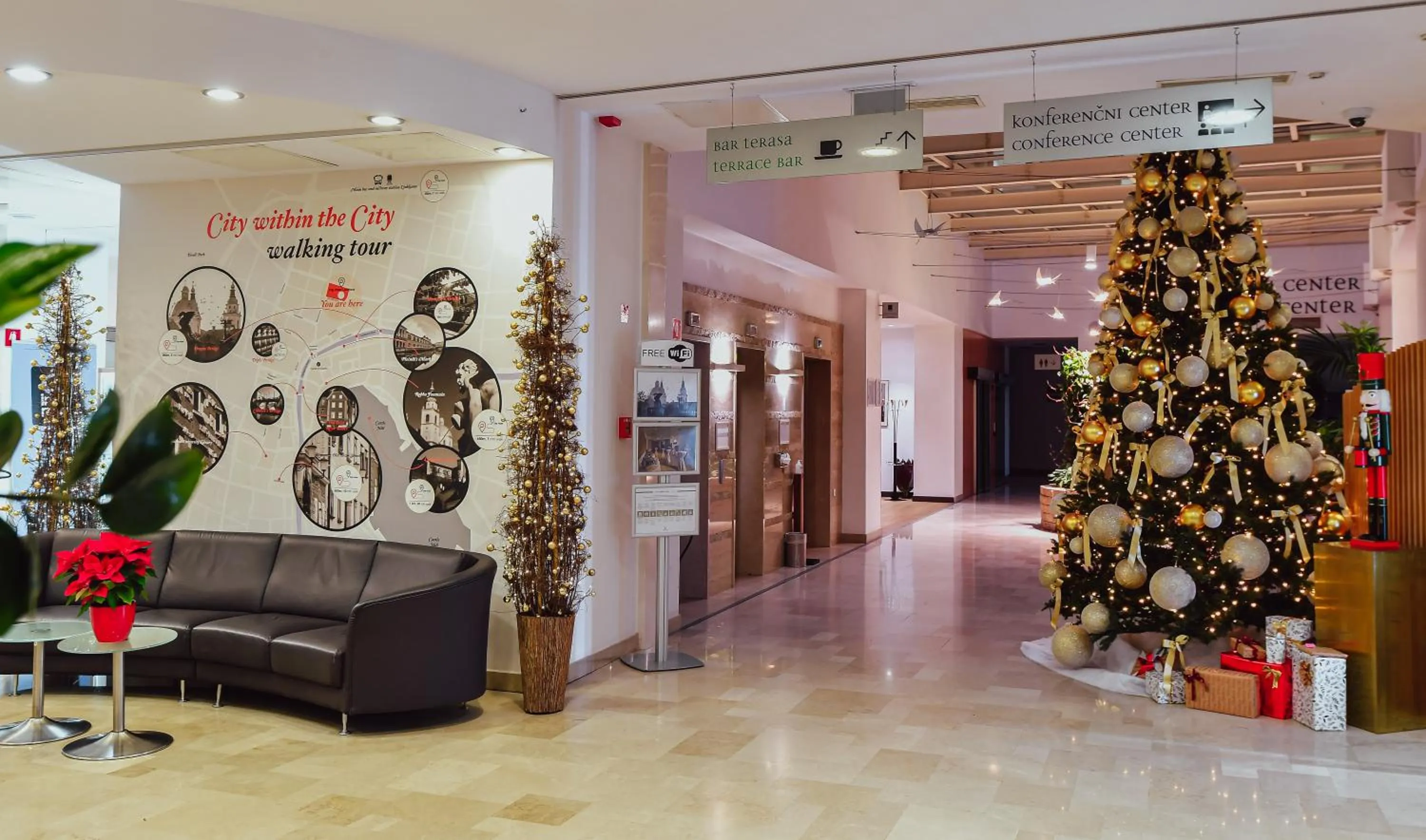 Lobby or reception in City Hotel Ljubljana