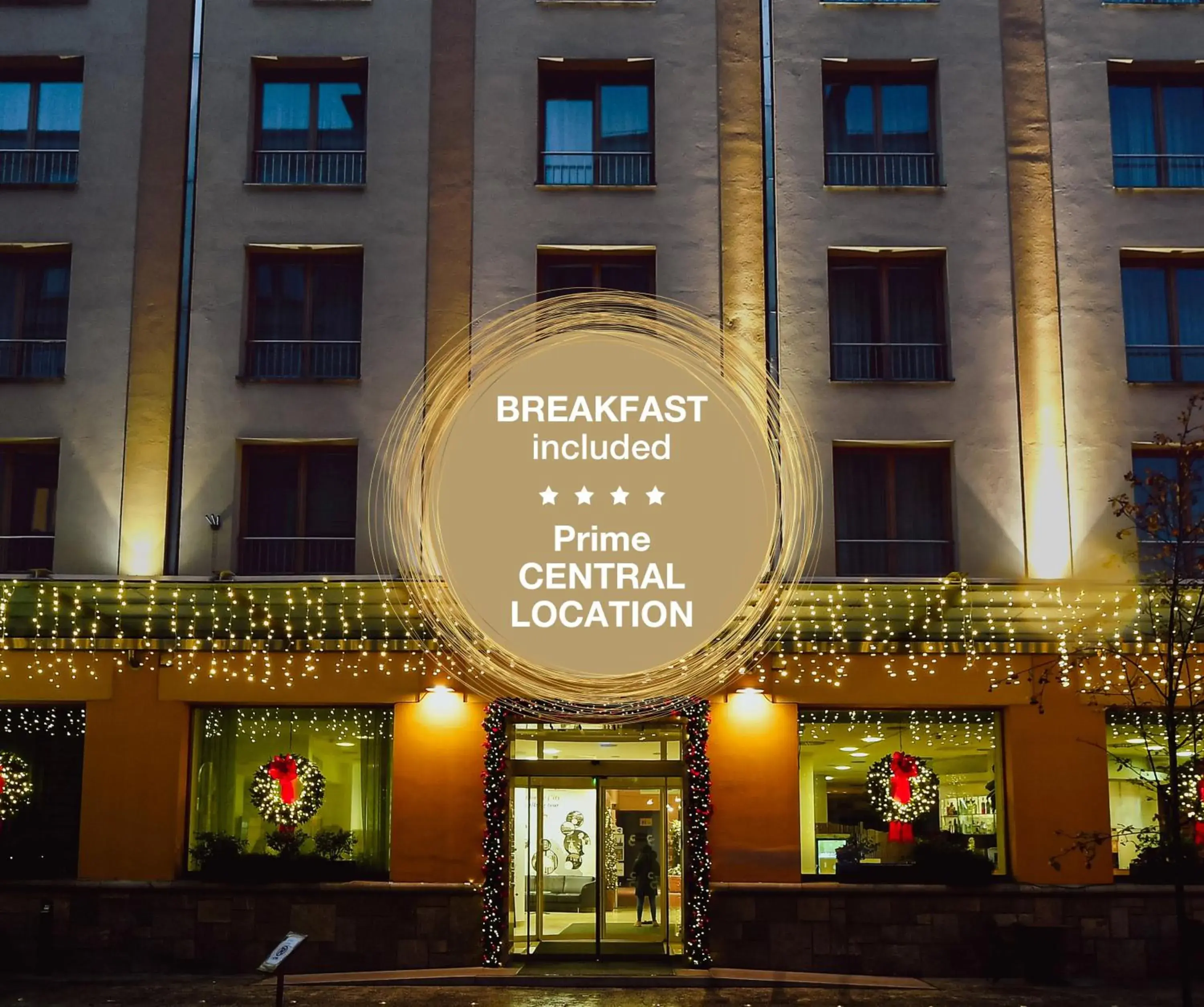 Property building in City Hotel Ljubljana Property building in City Hotel Ljubljana