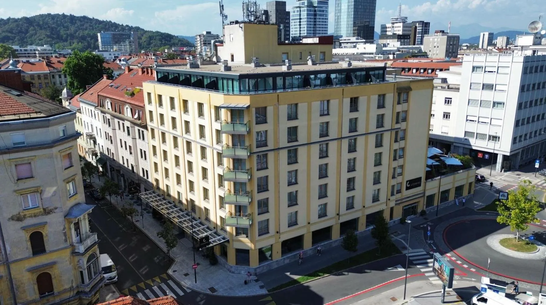 Property building in City Hotel Ljubljana