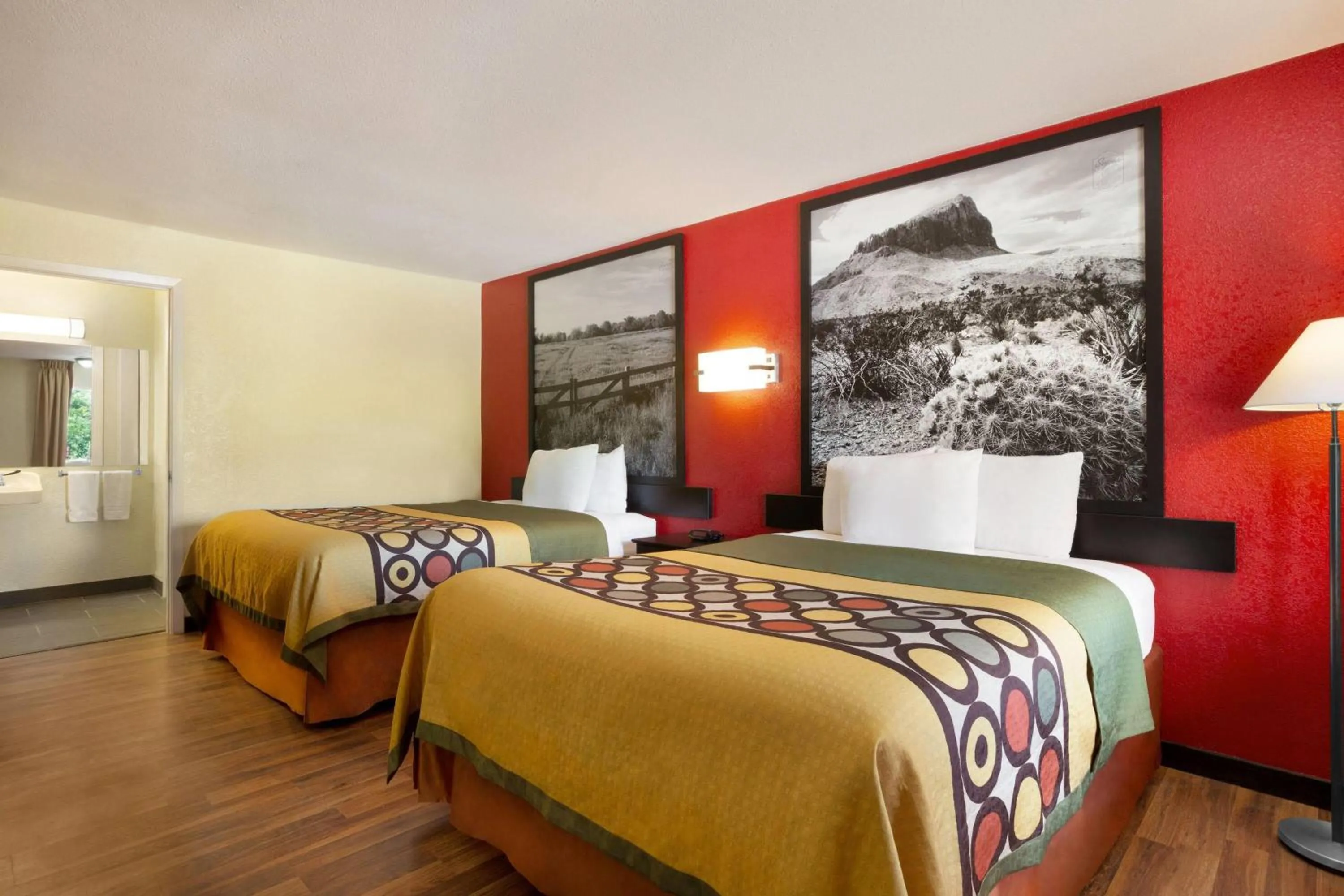 Bed in Super 8 by Wyndham Corsicana