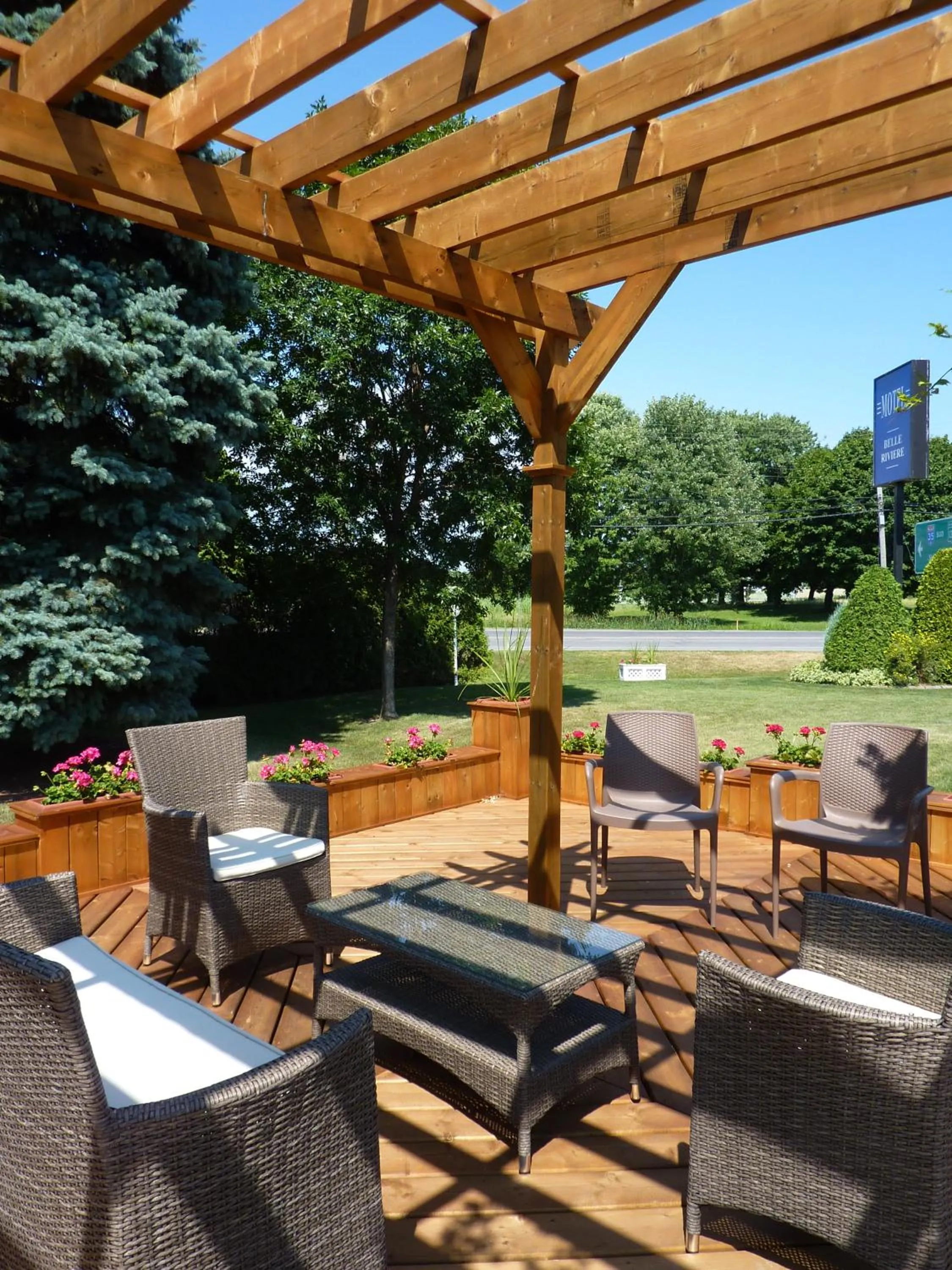 Balcony/Terrace in Motel Belle Riviere