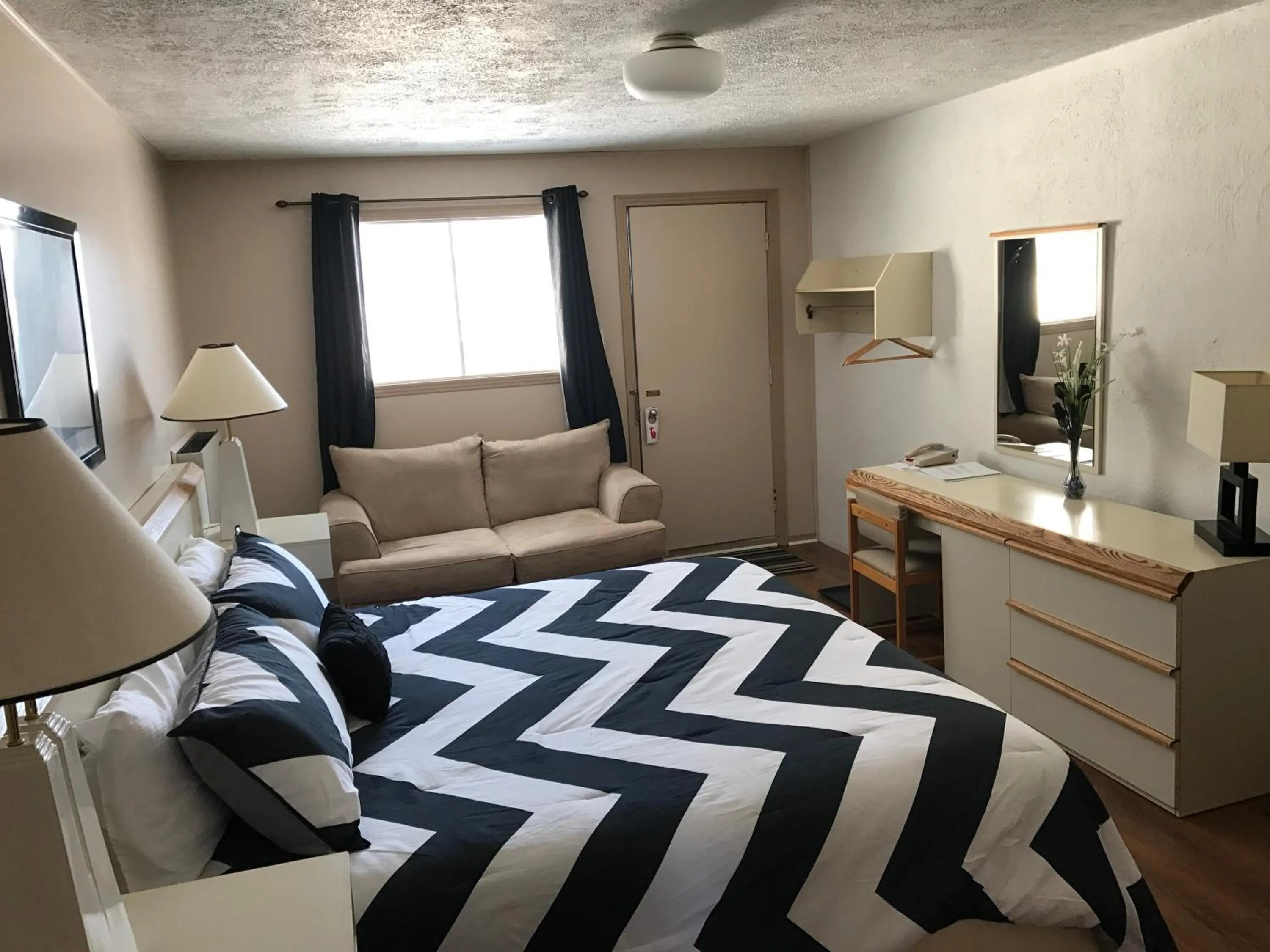 Bedroom, Bed in Motel Belle Riviere