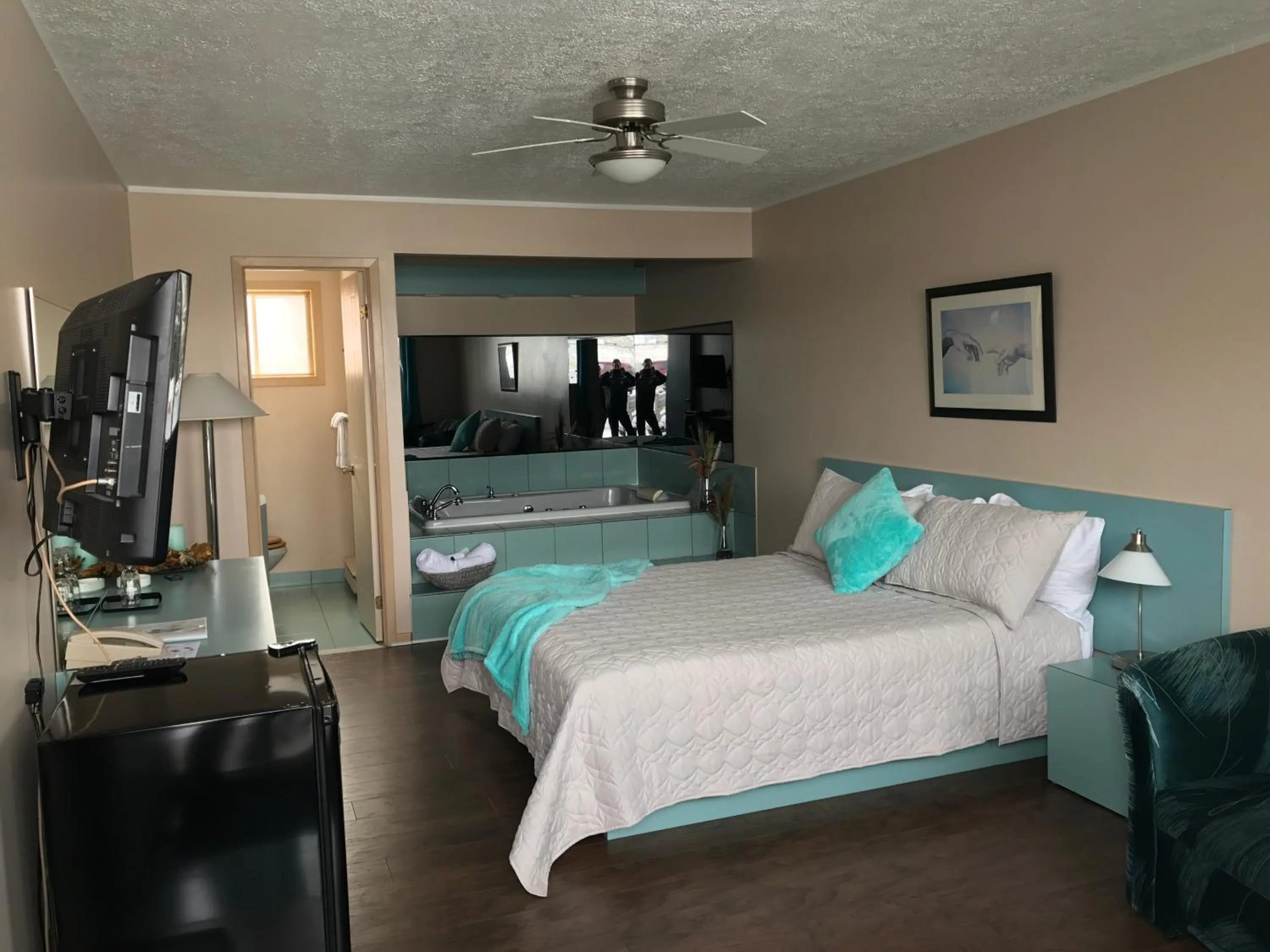 Bedroom, Bed in Motel Belle Riviere