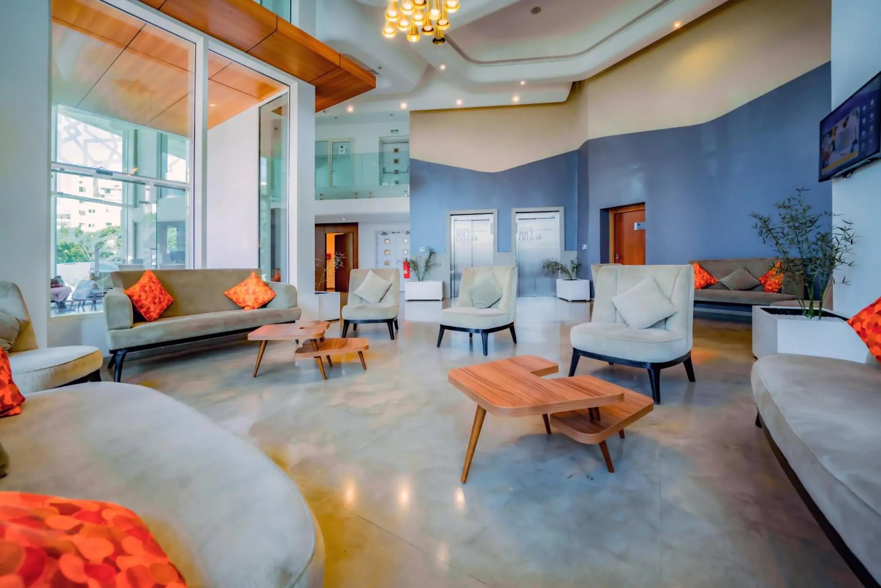 Lobby or reception in Kyriad Residence Casablanca Lobby or reception in Kyriad Residence Casablanca