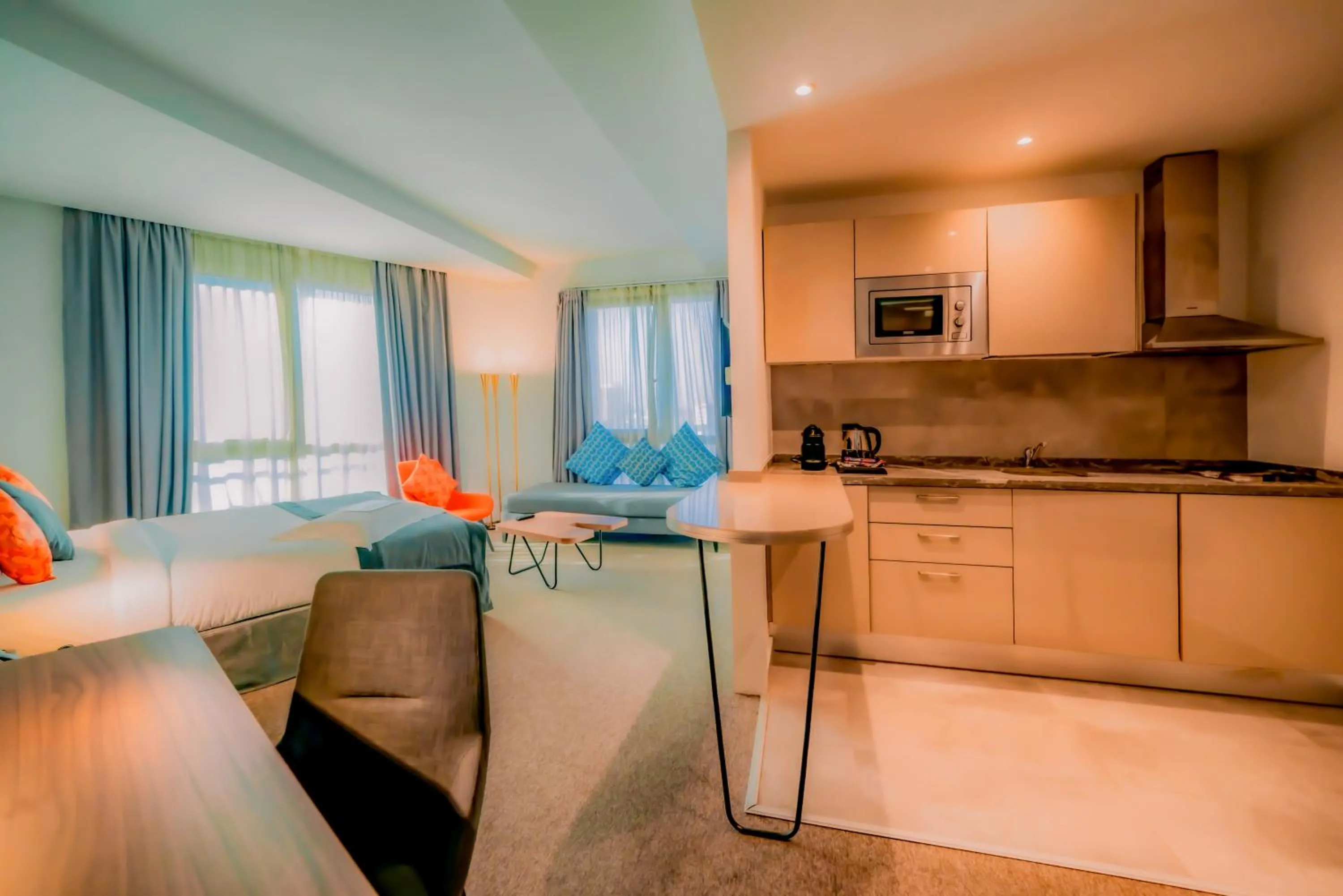 Kitchen or kitchenette in Kyriad Residence Casablanca