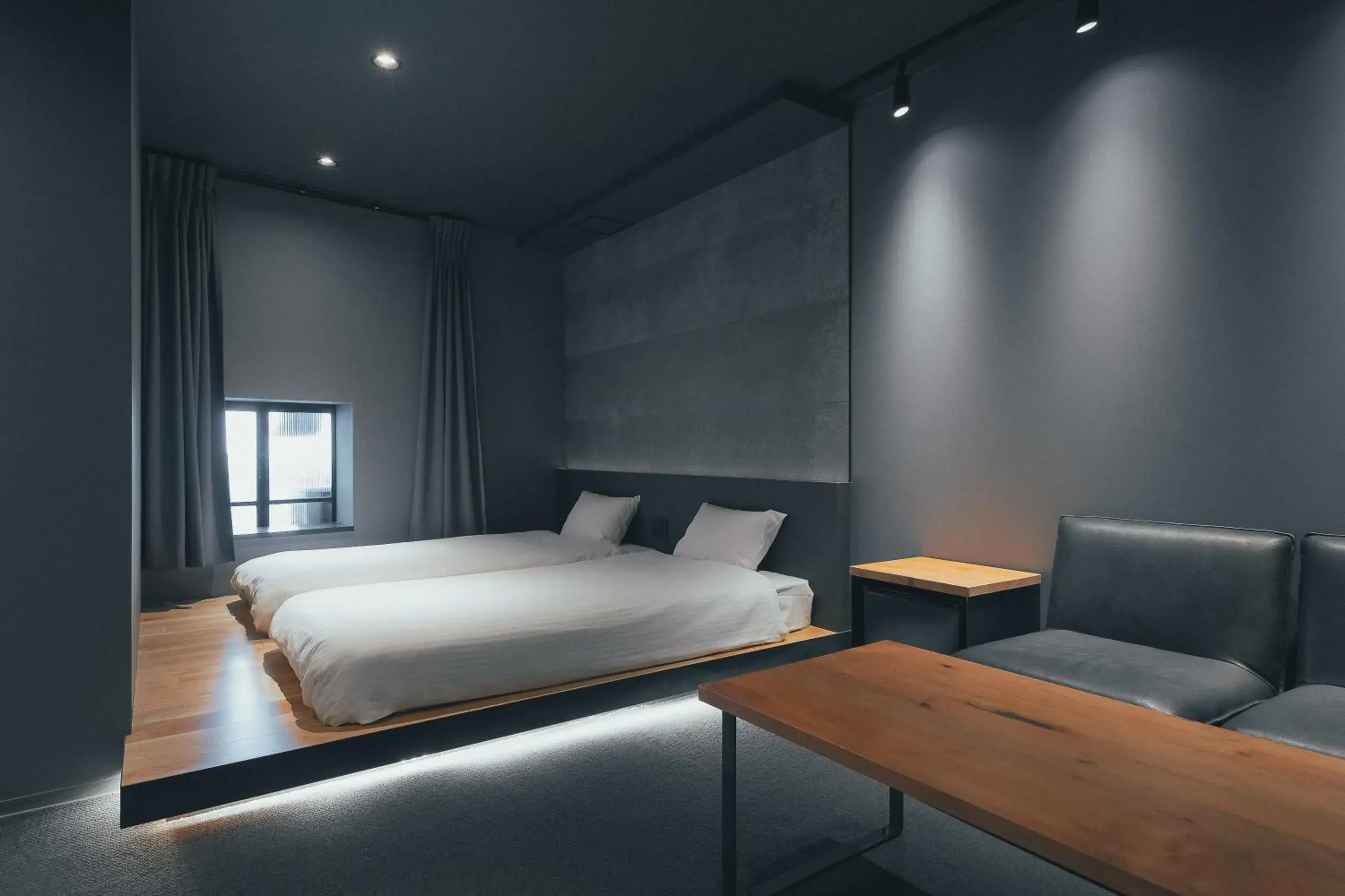 Seating area, Bed in SEKAI HOTEL Deep Osaka Experience Seating area, Bed in SEKAI HOTEL Deep Osaka Experience