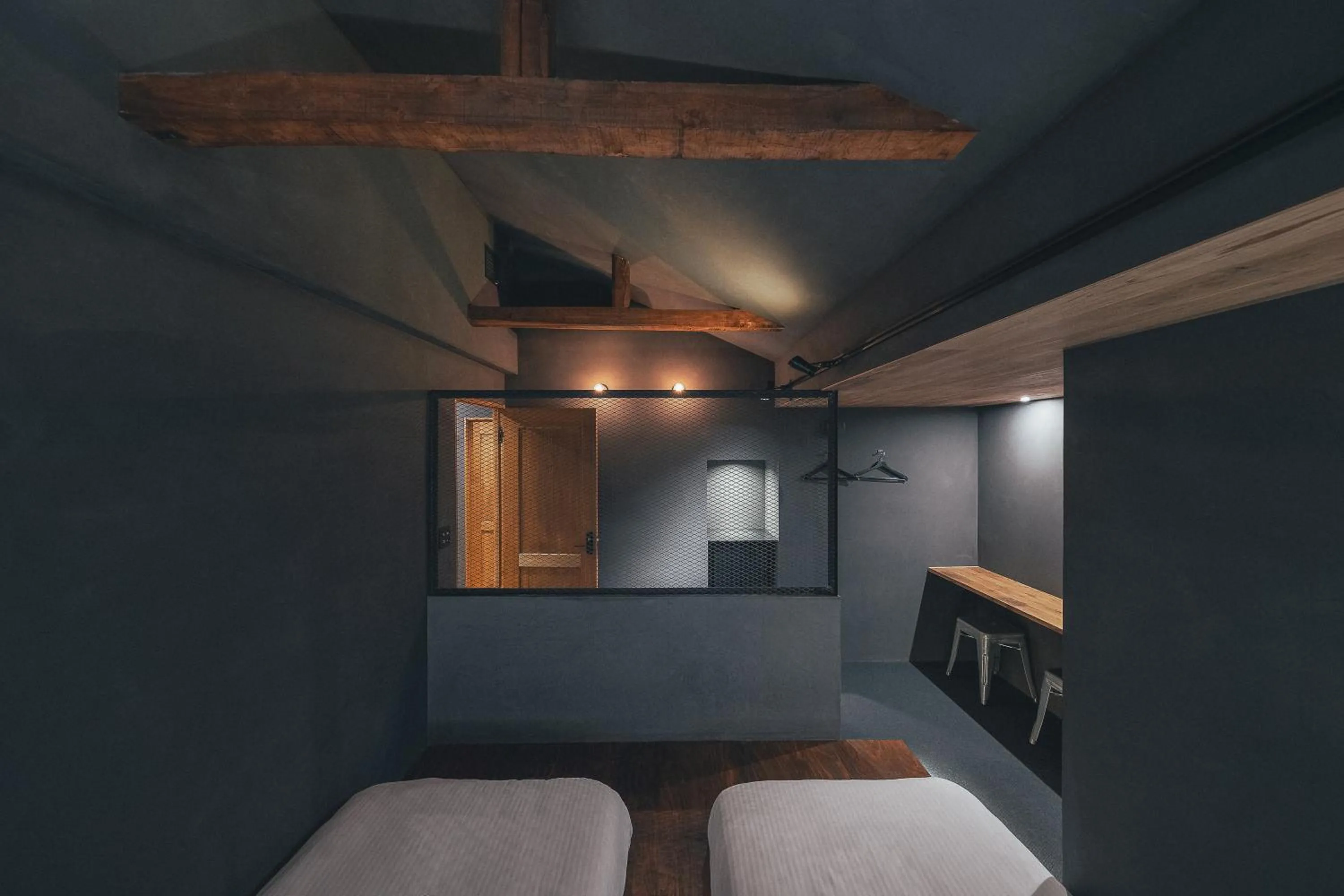 Bedroom, Bed in SEKAI HOTEL Deep Osaka Experience