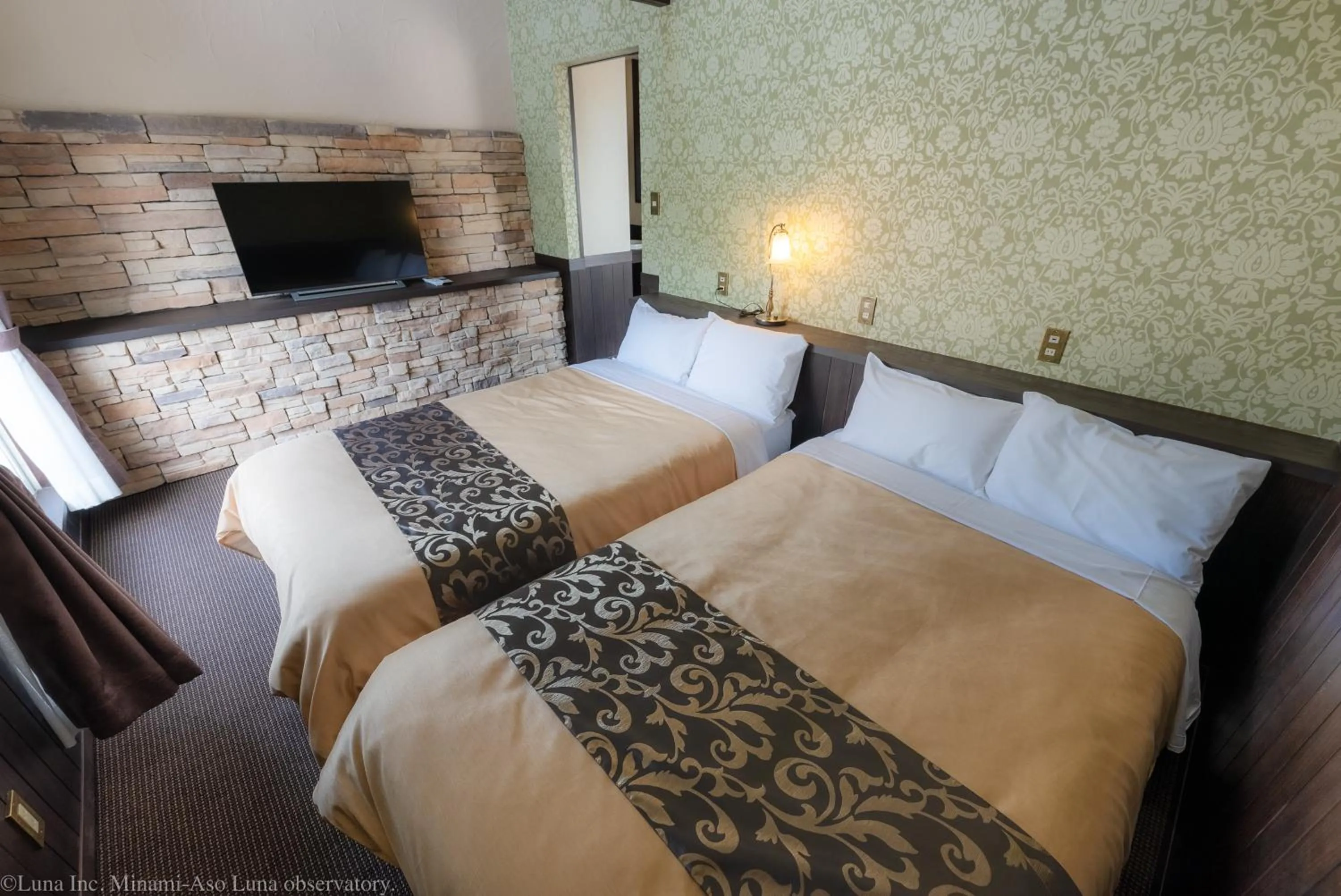 Bedroom, Bed in Minami Aso Luna Observatory Auberge Mori no Atelier