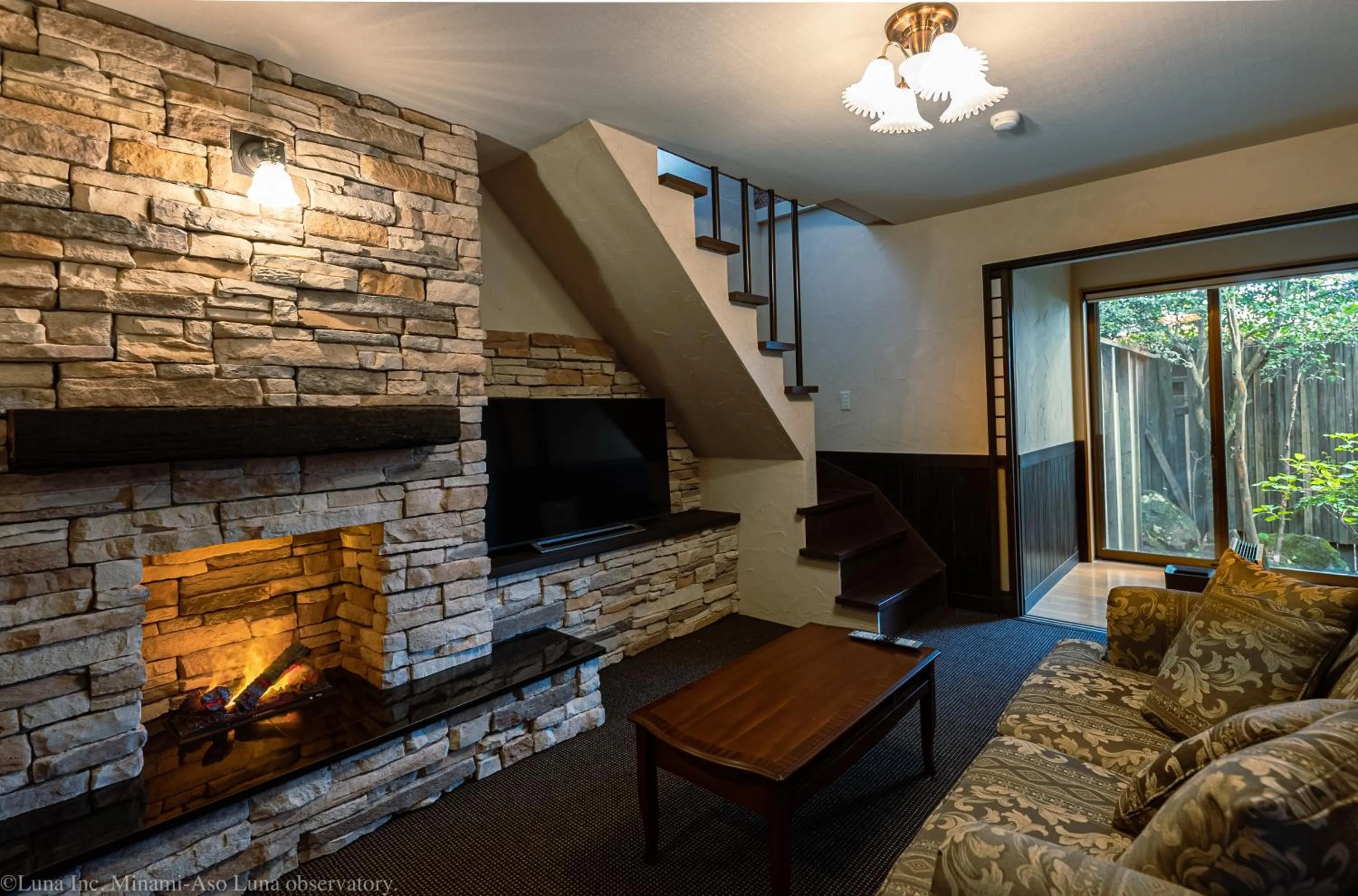 Living room in Minami Aso Luna Observatory Auberge Mori no Atelier