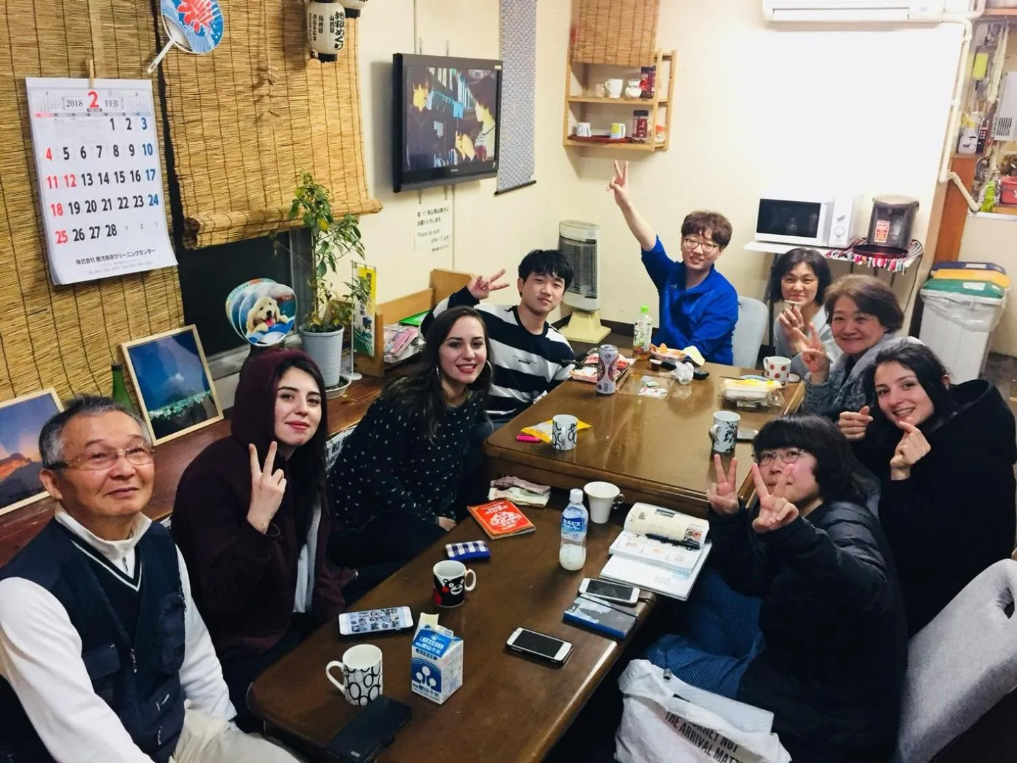 Communal lounge/ TV room in Kagoshima Little Asia