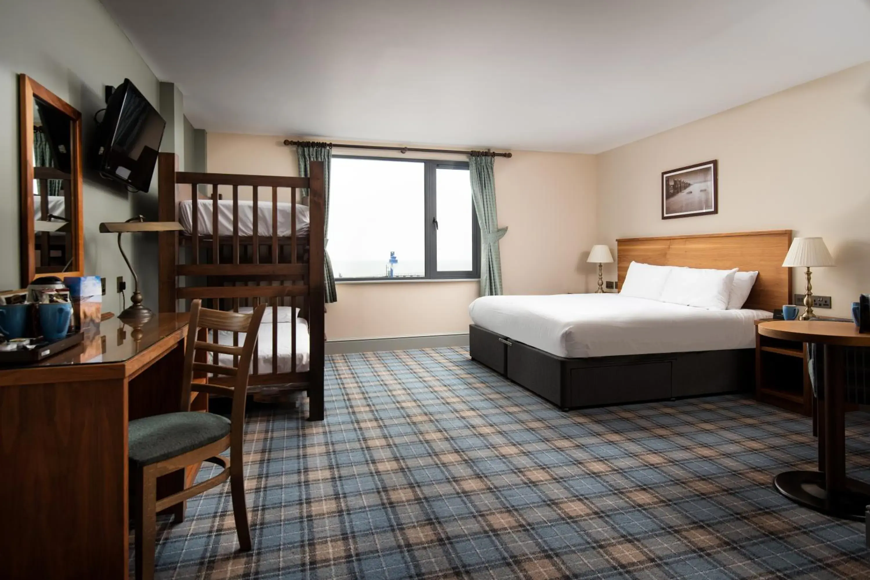 Family Room with Sea View - single occupancy in The Commissioners Quay Inn - The Inn Collection Group Family Room with Sea View - single occupancy in The Commissioners Quay Inn - The Inn Collection Group