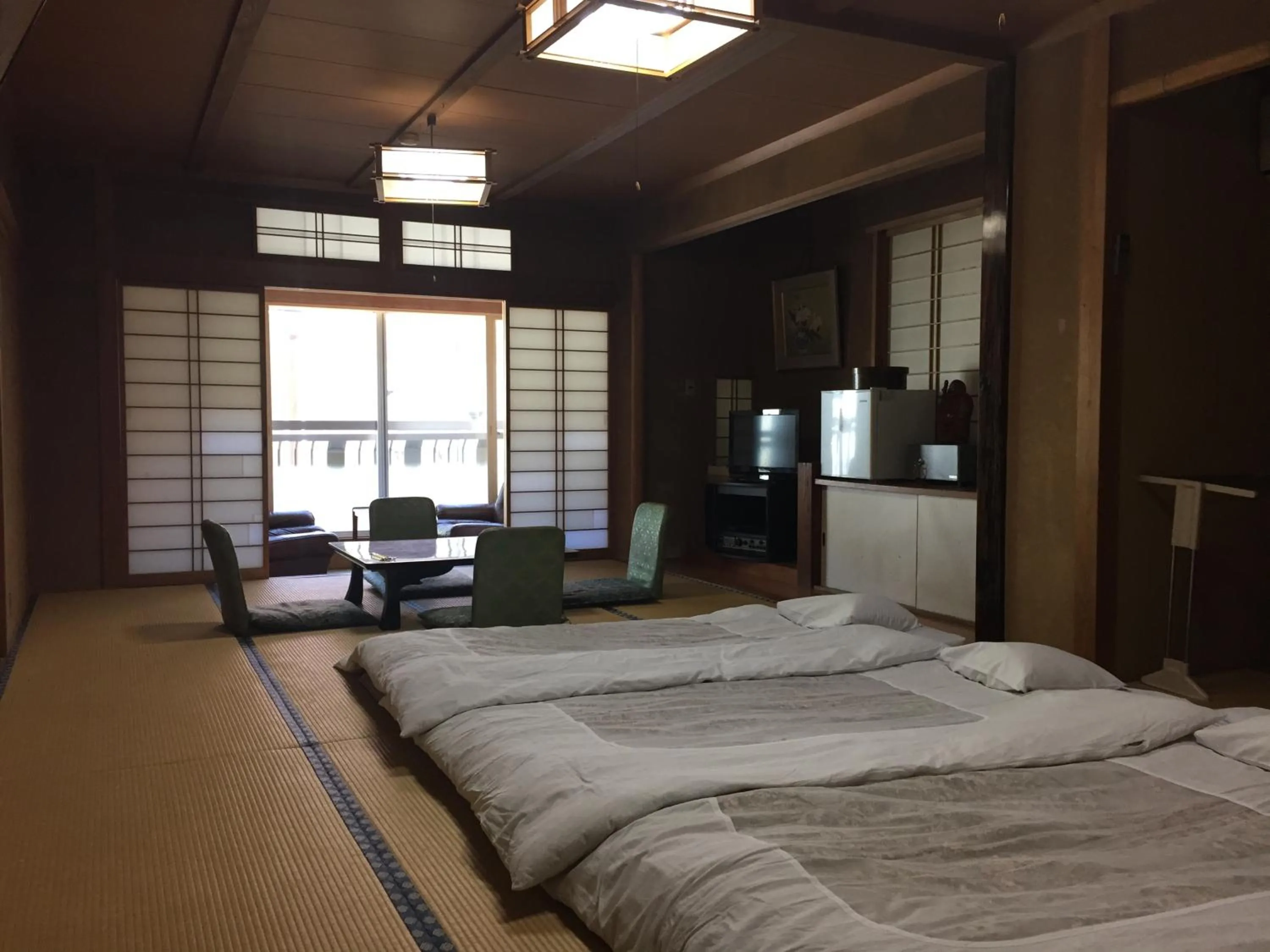 Bed in Daymaruya Ryokan