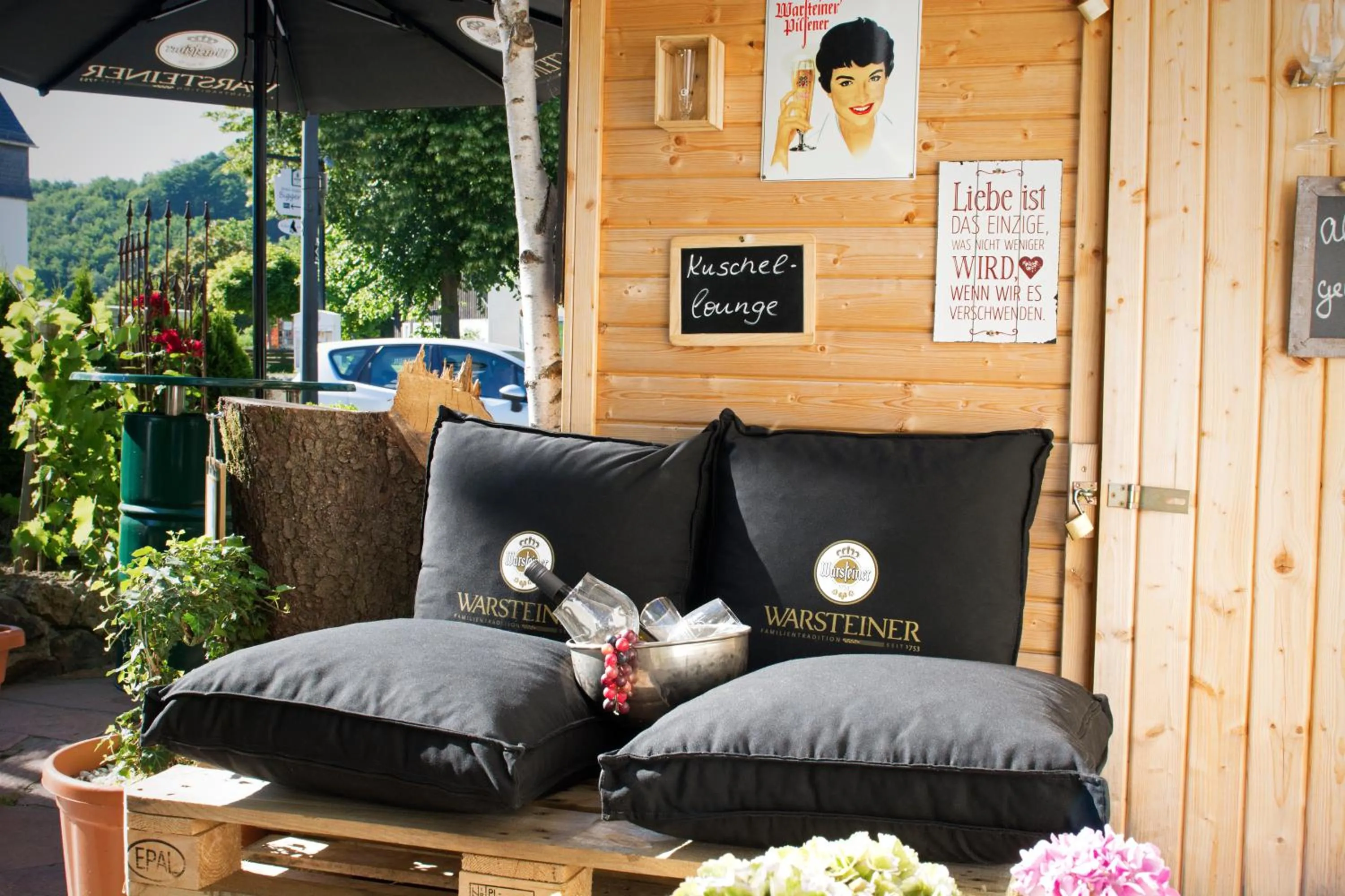 Seating area in Hotel-Restaurant Schettel