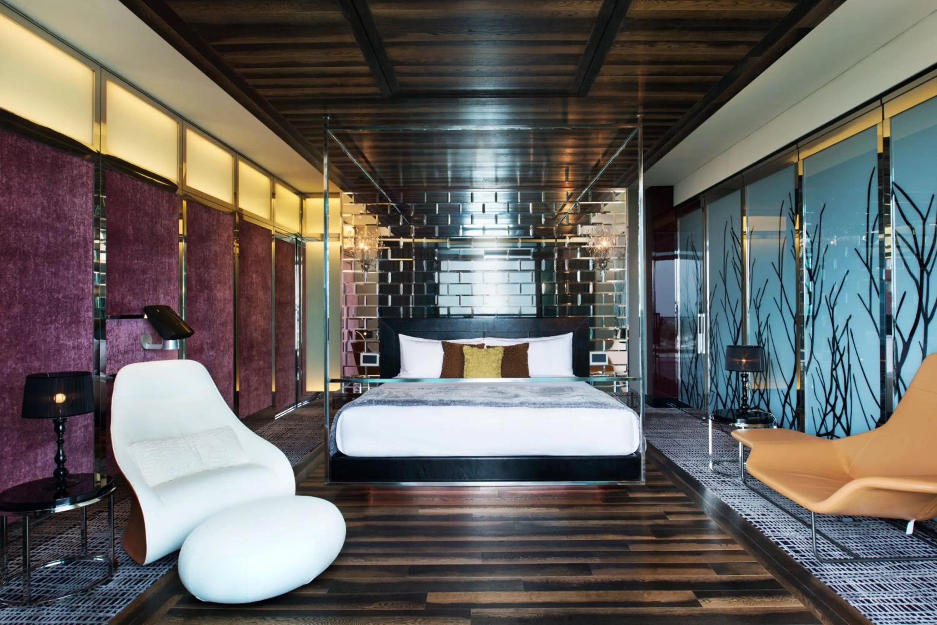 Bedroom, Bed in W Singapore - Sentosa Cove, Newly Renovated