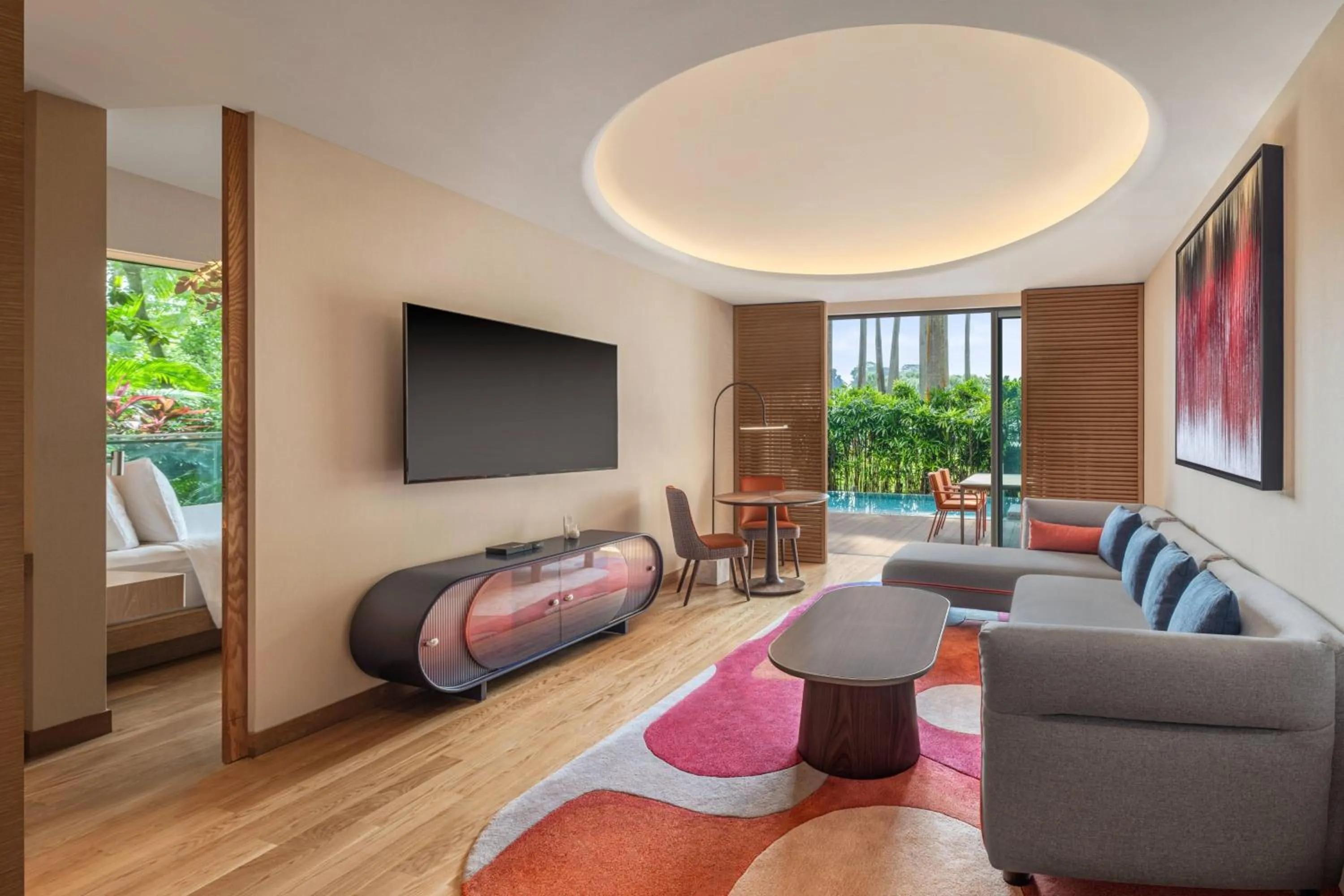 Living room in W Singapore - Sentosa Cove, Newly Renovated