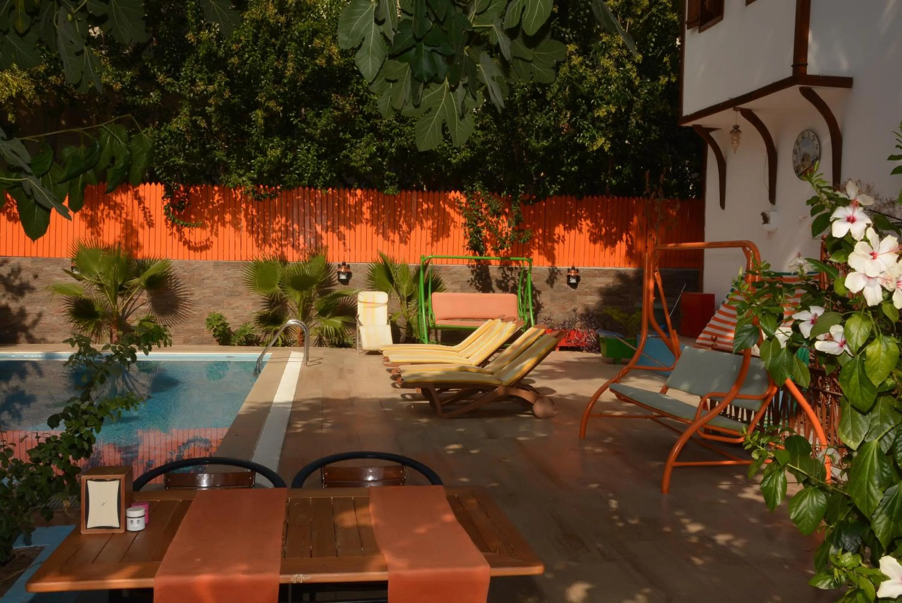 Pool view in Kaliptus Hotel