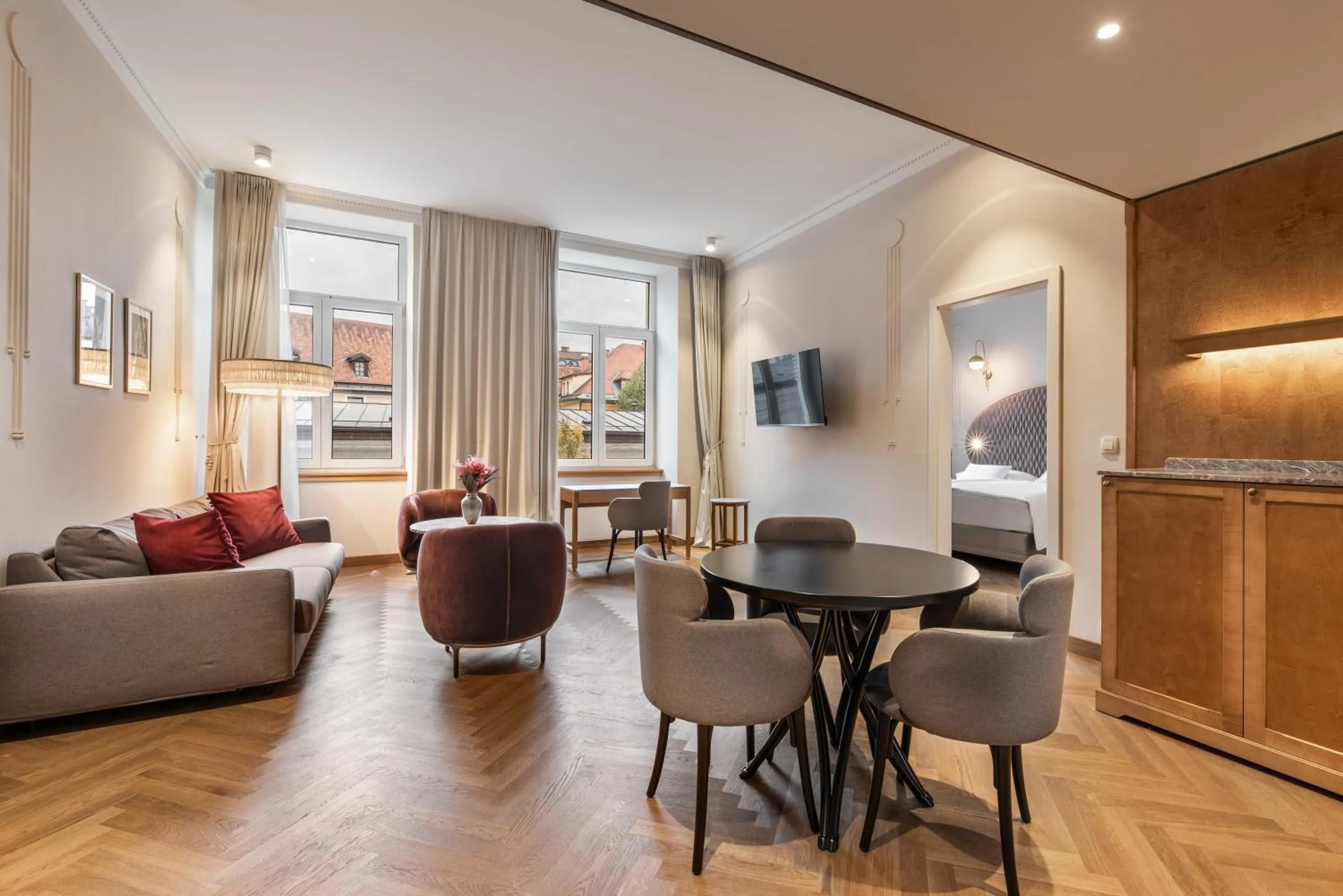 Bed in Grand Hotel Union Eurostars