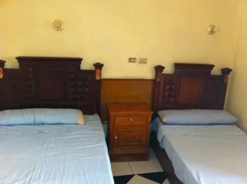 Bed in Nubian oasis hotel