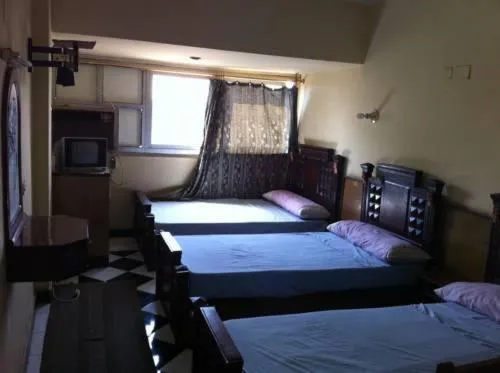 Bed in Nubian oasis hotel