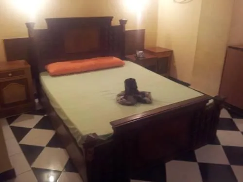 Bed in Nubian oasis hotel
