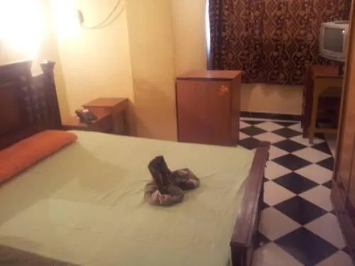 Bed in Nubian oasis hotel