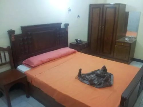 Bed in Nubian oasis hotel