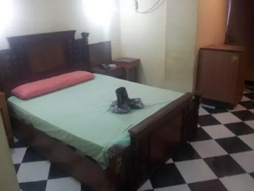 Bed in Nubian oasis hotel