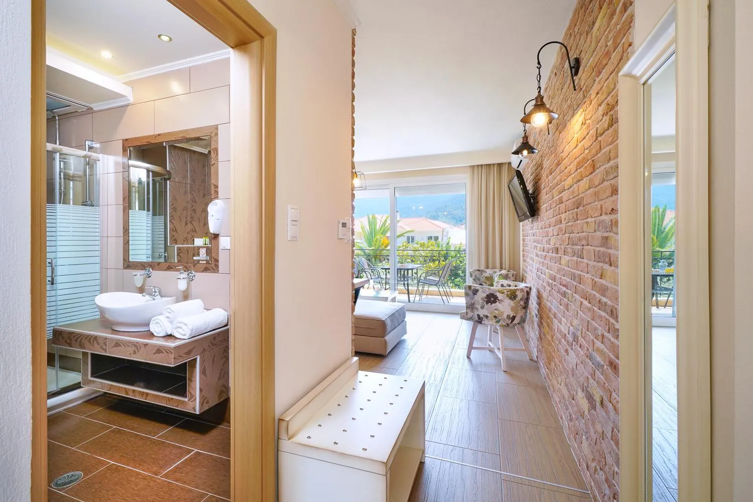 Bathroom in Luxury Villa Fotini