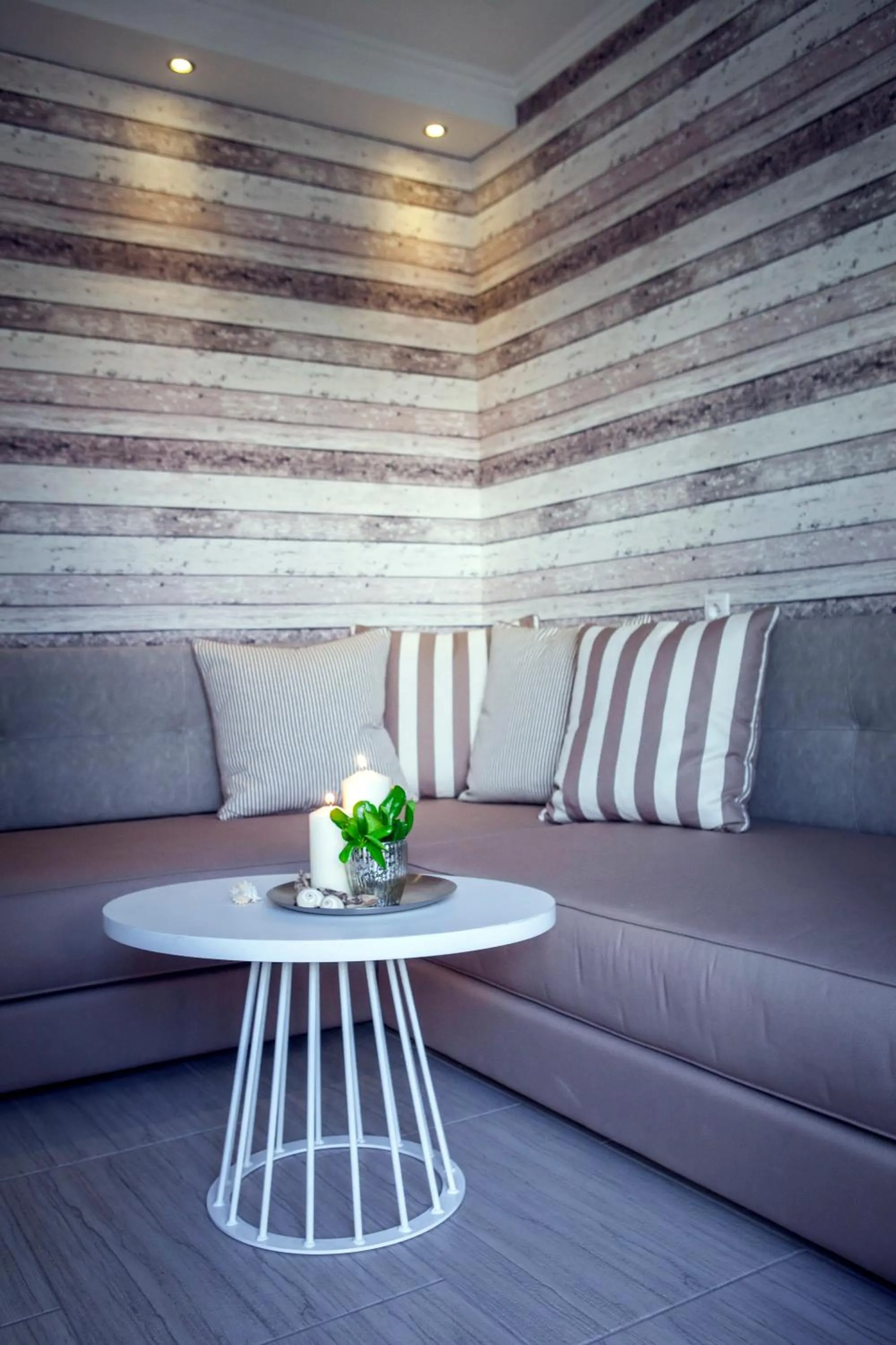 Living room in Luxury Villa Fotini