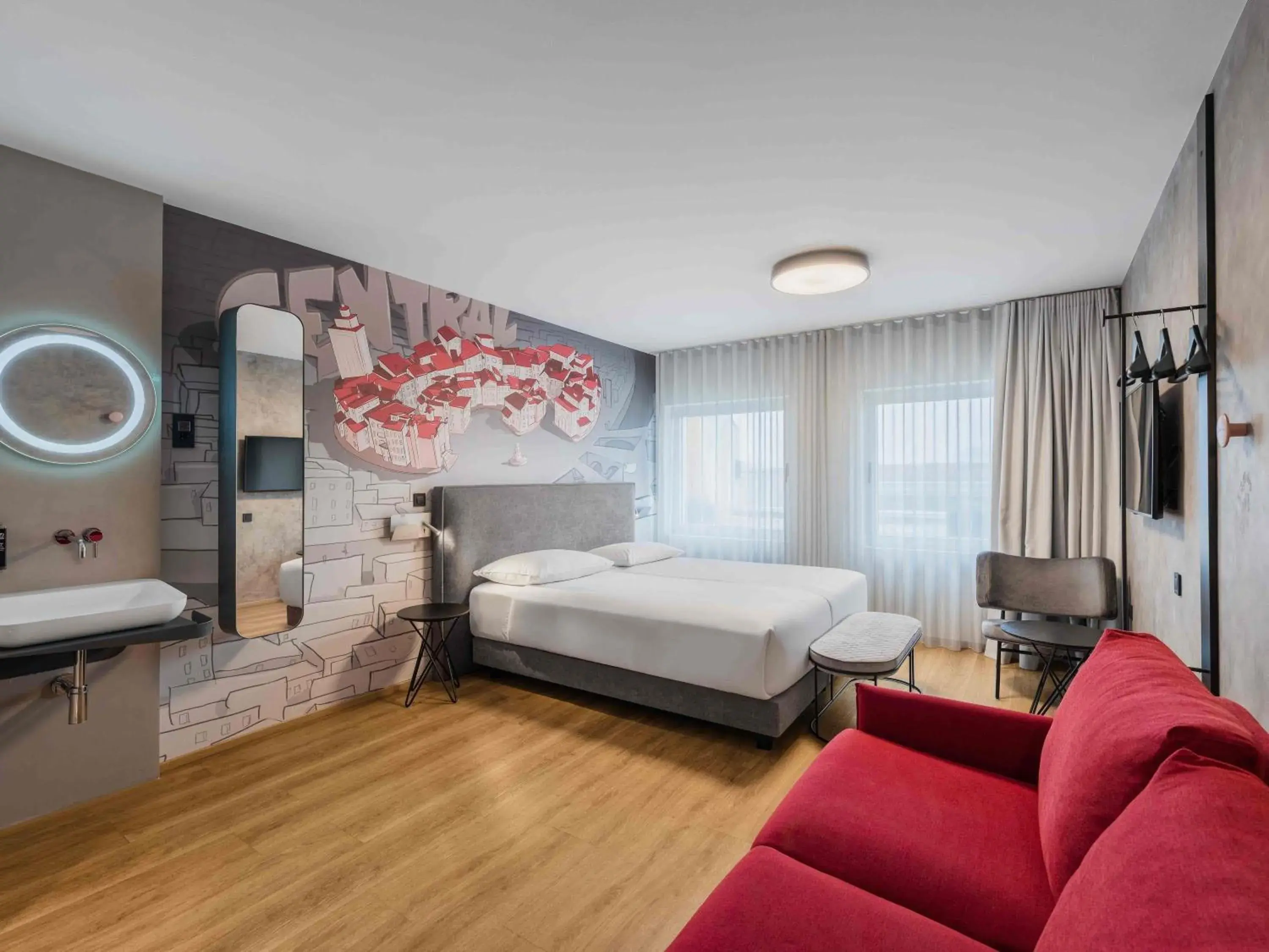 Bedroom, Bed in ibis Styles Ljubljana Centre Bedroom, Bed in ibis Styles Ljubljana Centre