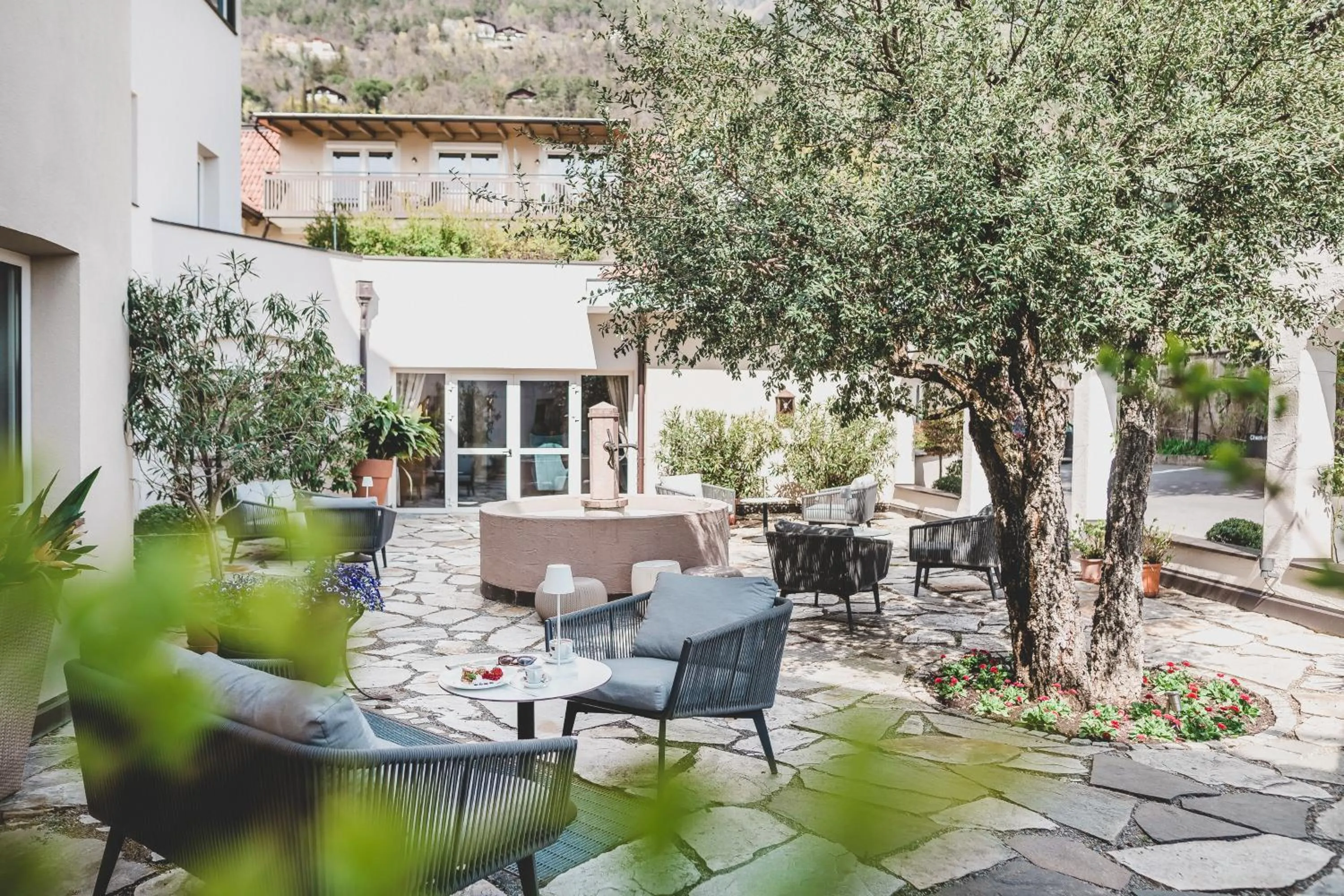 Patio in Hotel Wessobrunn