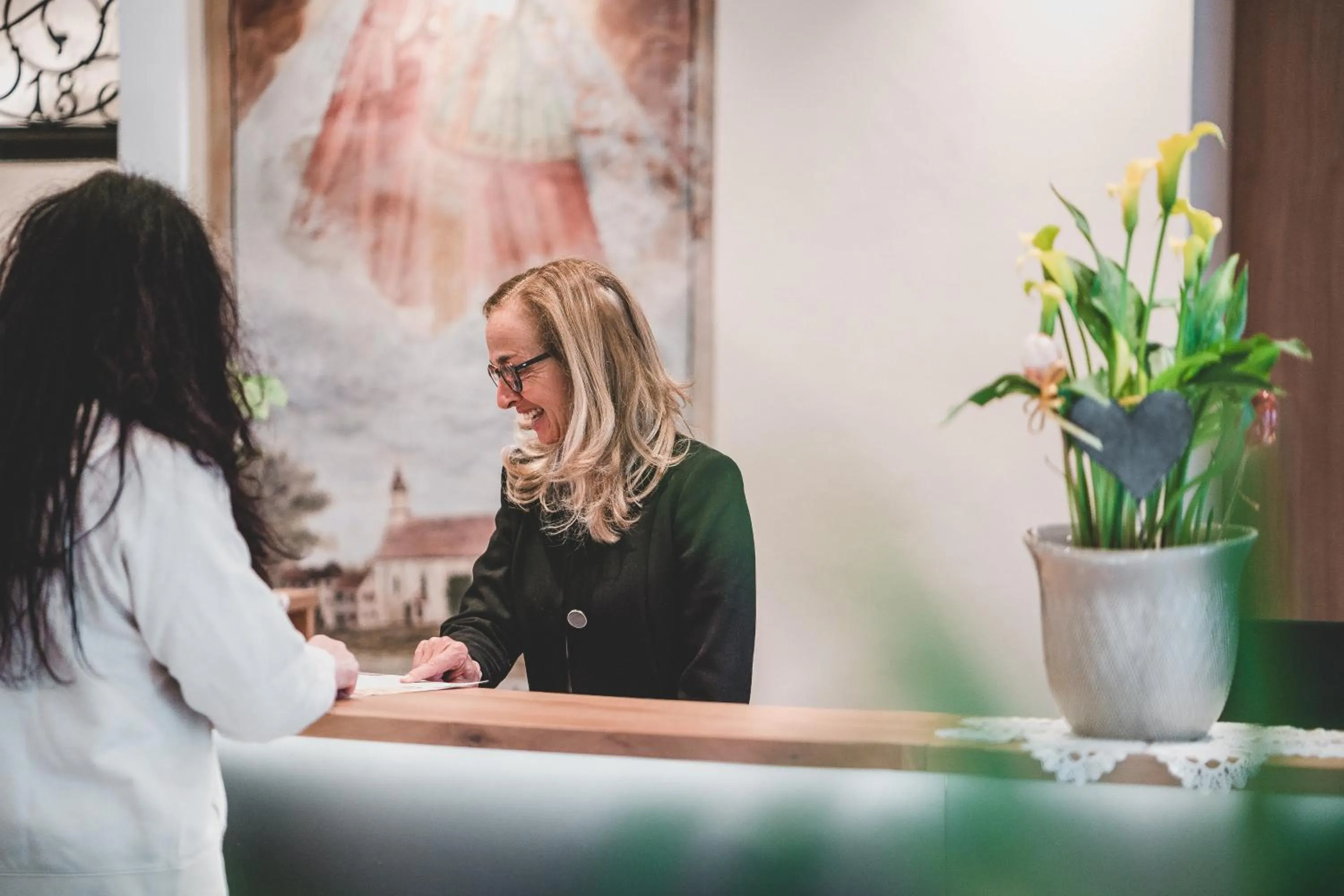Lobby or reception in Hotel Wessobrunn