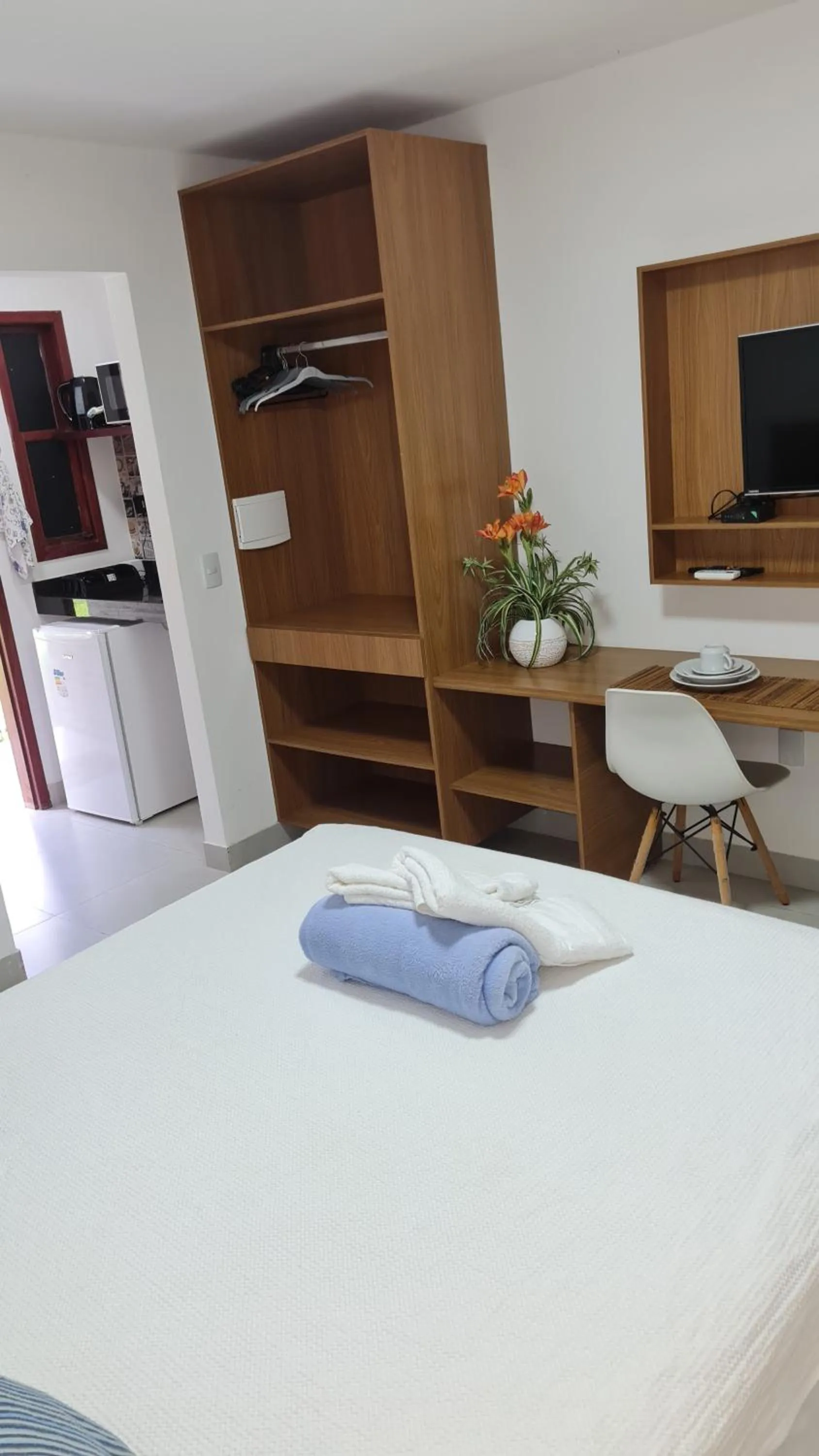 Bed in Pousada Jeito Bom de Viver