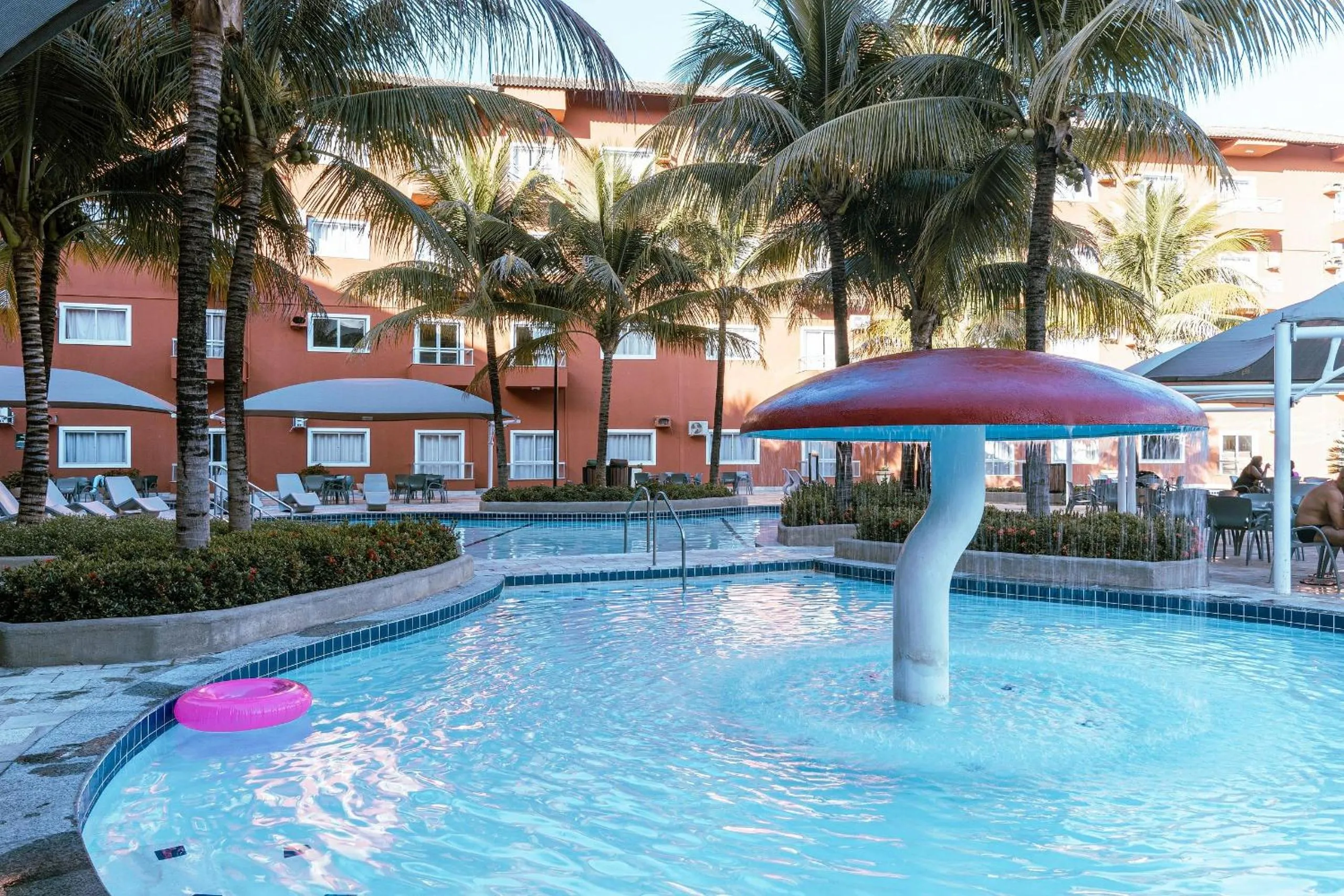 Swimming pool in PARQUE AQUÁTICO Lagoa Quente, à 50m, entrada + barata, apto particular