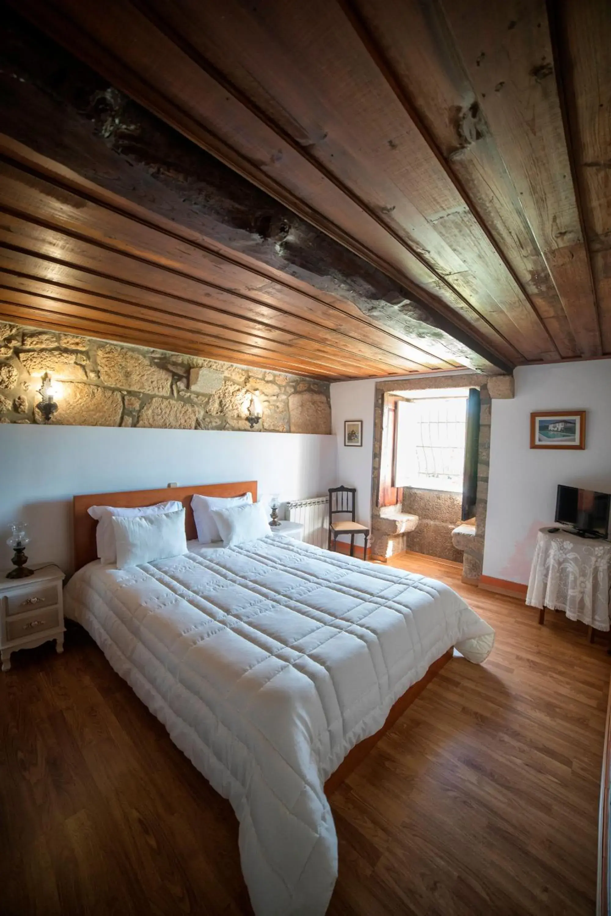 Bed in Casa de Sta Comba Bed in Casa de Sta Comba