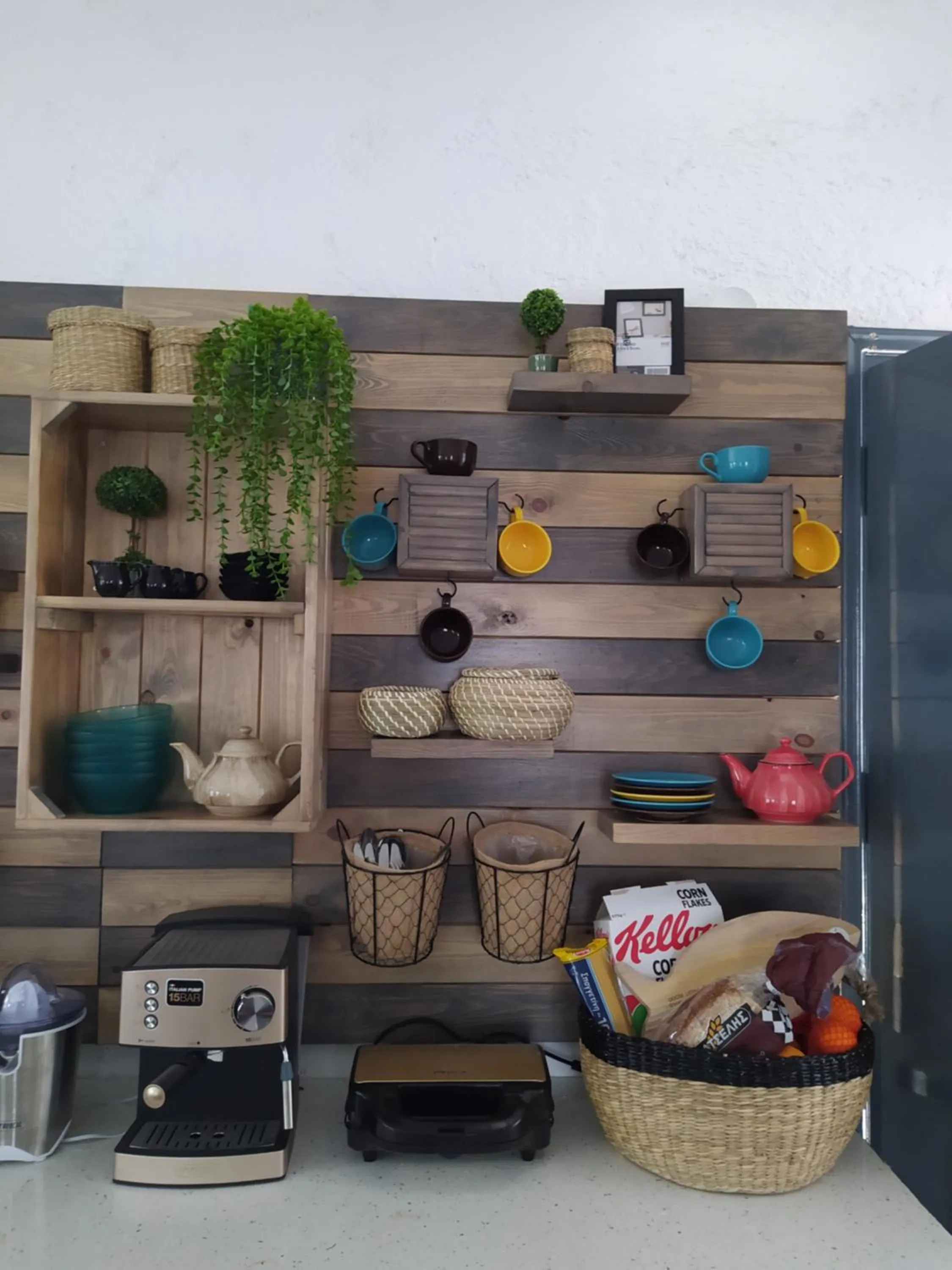 Kitchen or kitchenette in Afroditi Hotel