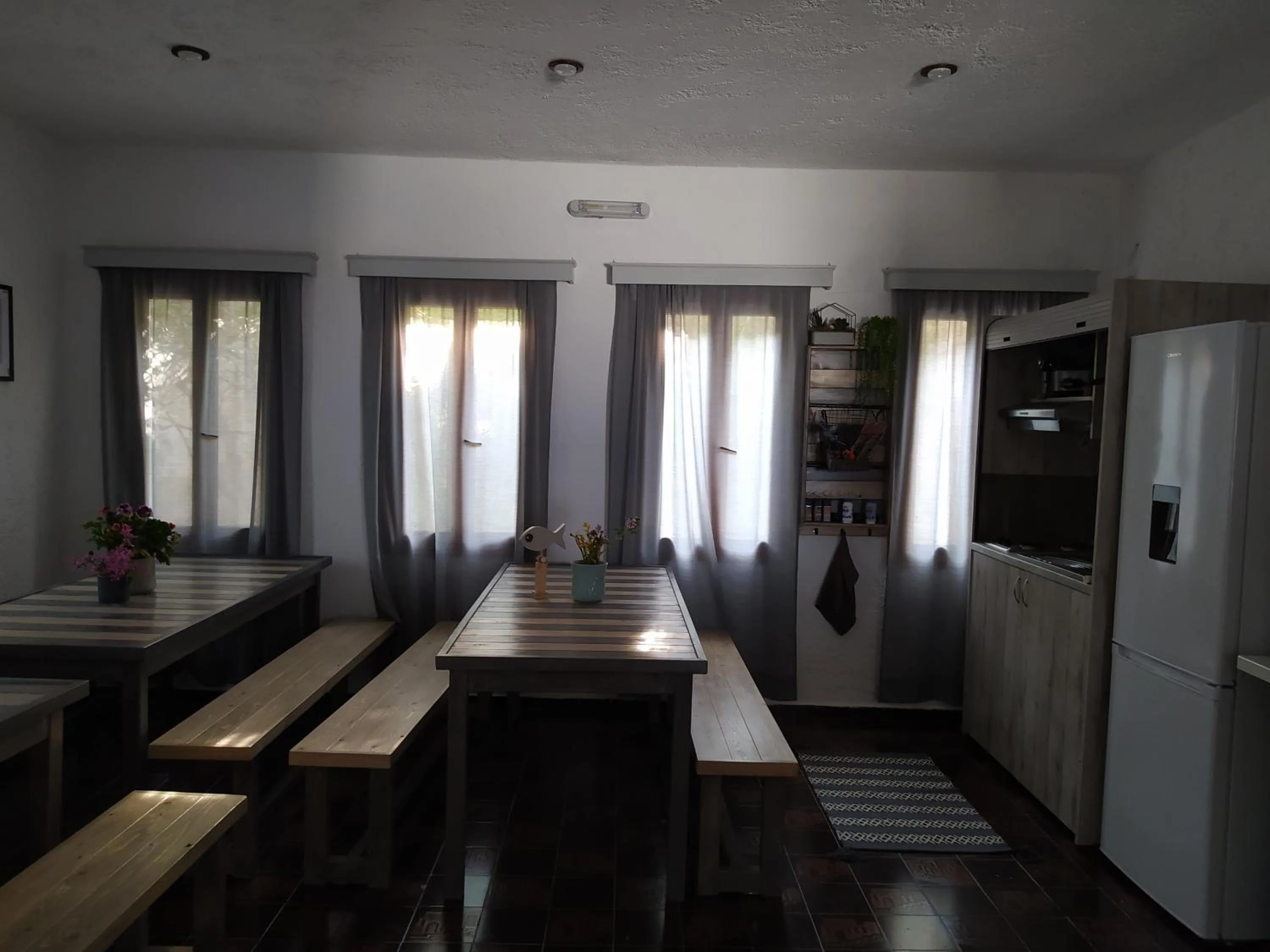 Kitchen or kitchenette in Afroditi Hotel