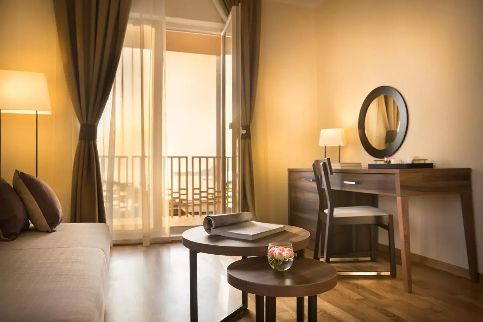 Living room, Bed in Remisens Casa Rosa, depandansa hotela Metropol Living room, Bed in Remisens Casa Rosa, depandansa hotela Metropol