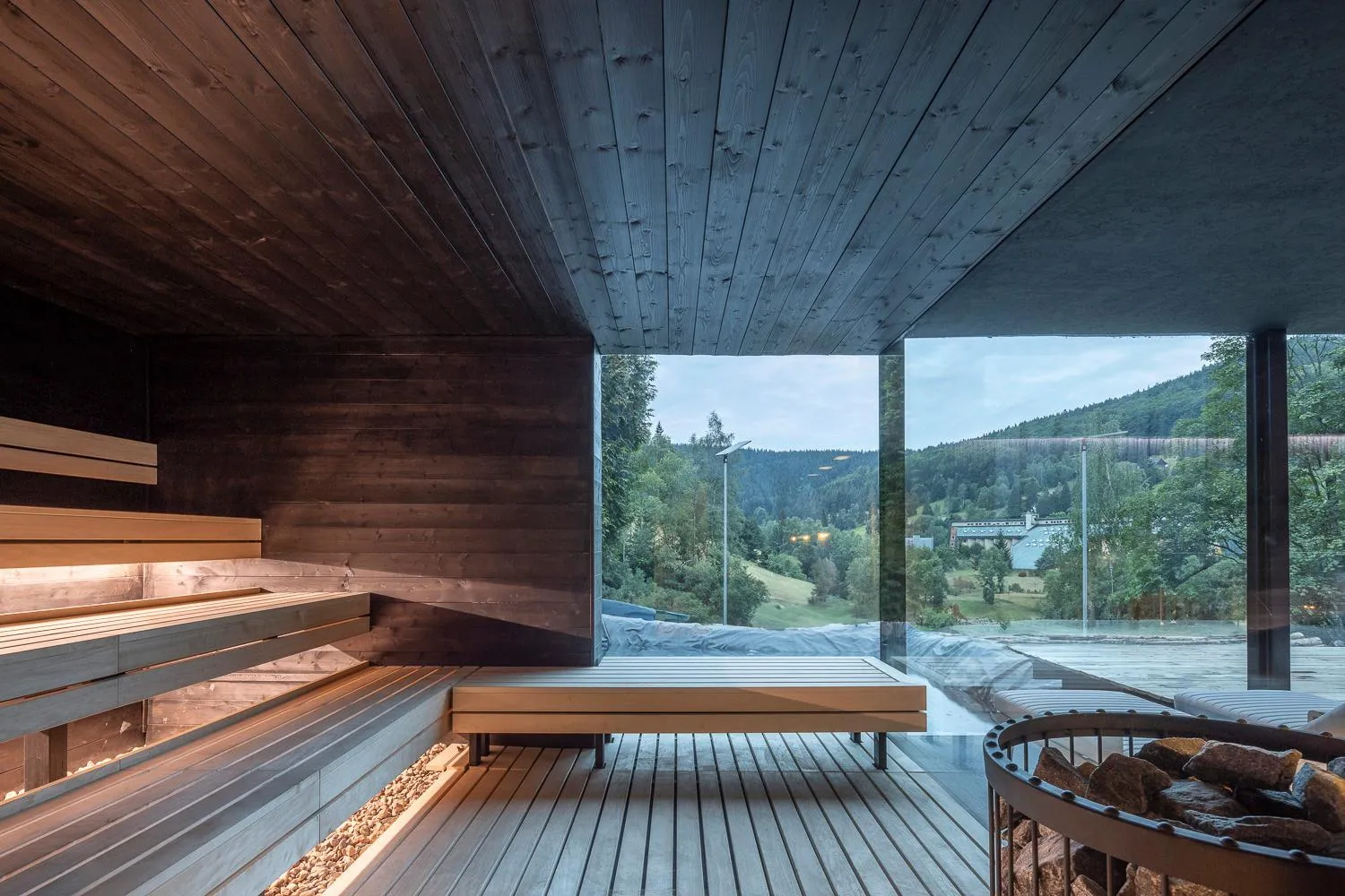 Sauna in Pytloun Wellness Hotel Harrachov