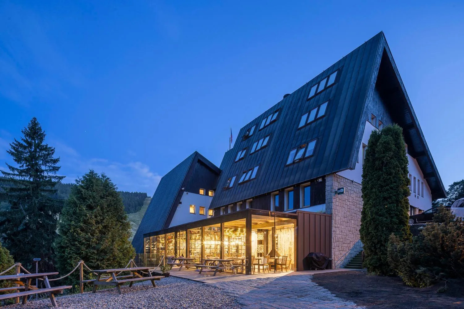 Facade/entrance in Pytloun Wellness Hotel Harrachov