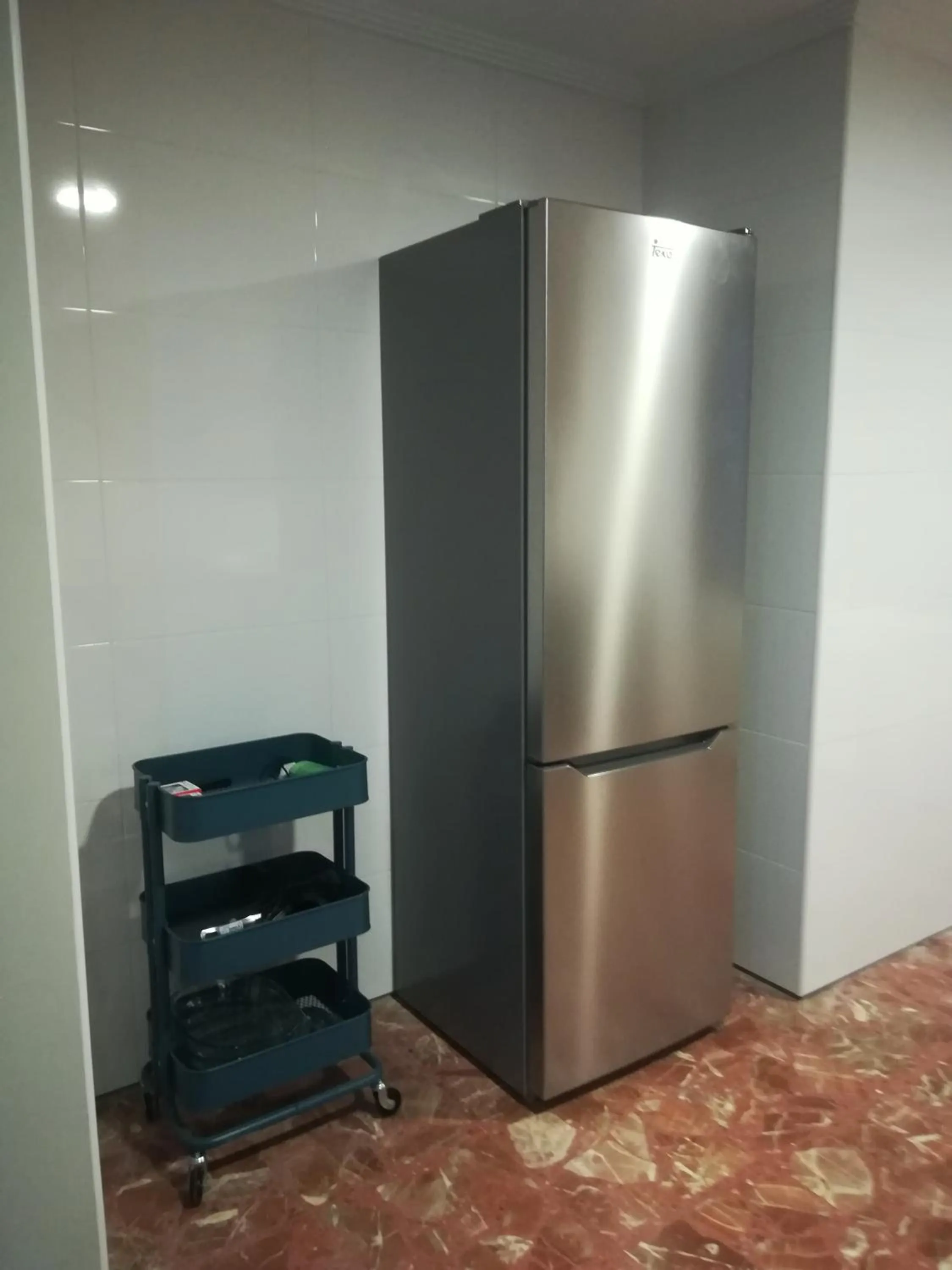 Kitchen or kitchenette in Tres Puentes Anguiano Apartamentos y Hostal