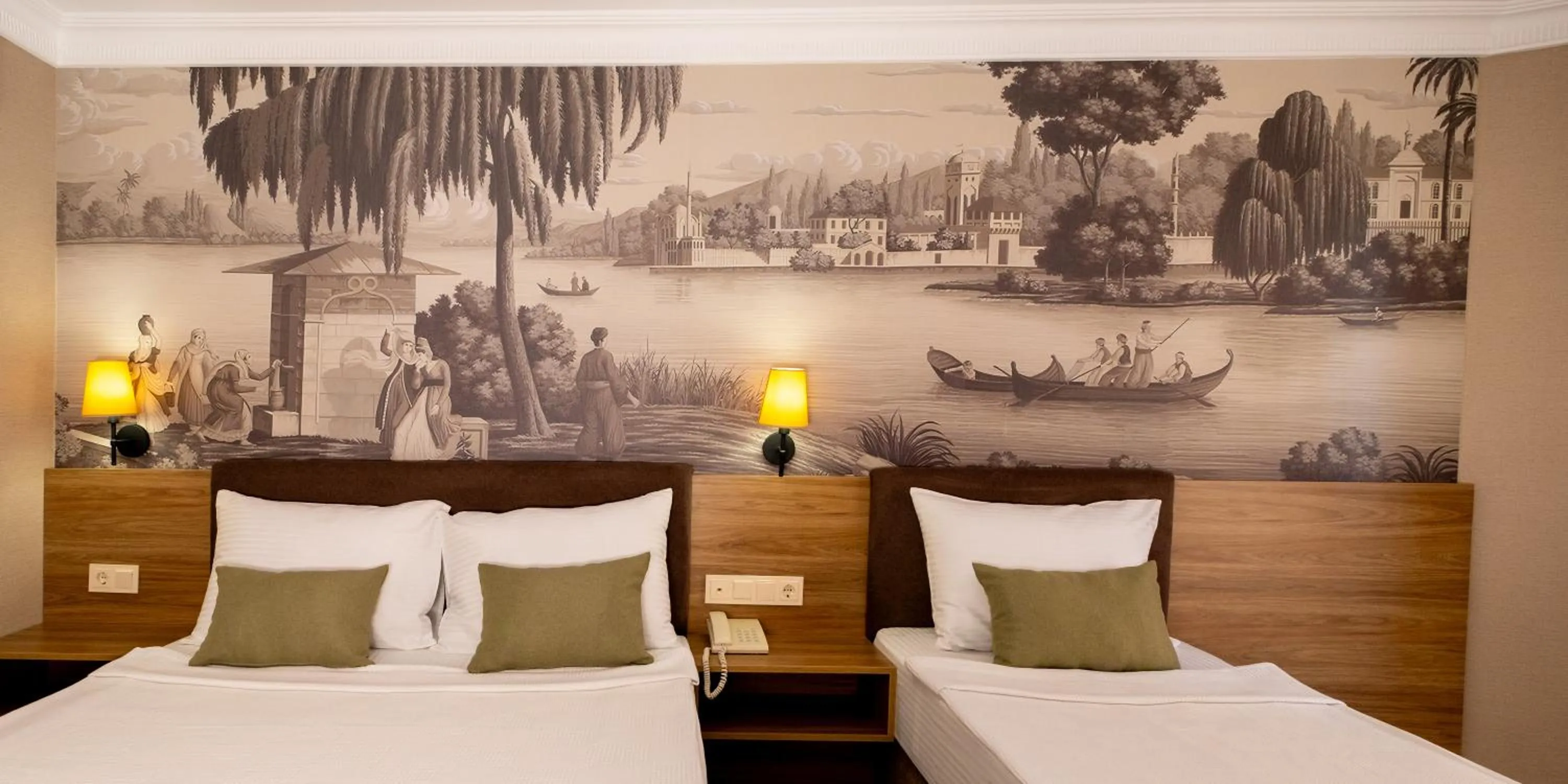 Bed in White Gold Hotel & Spa