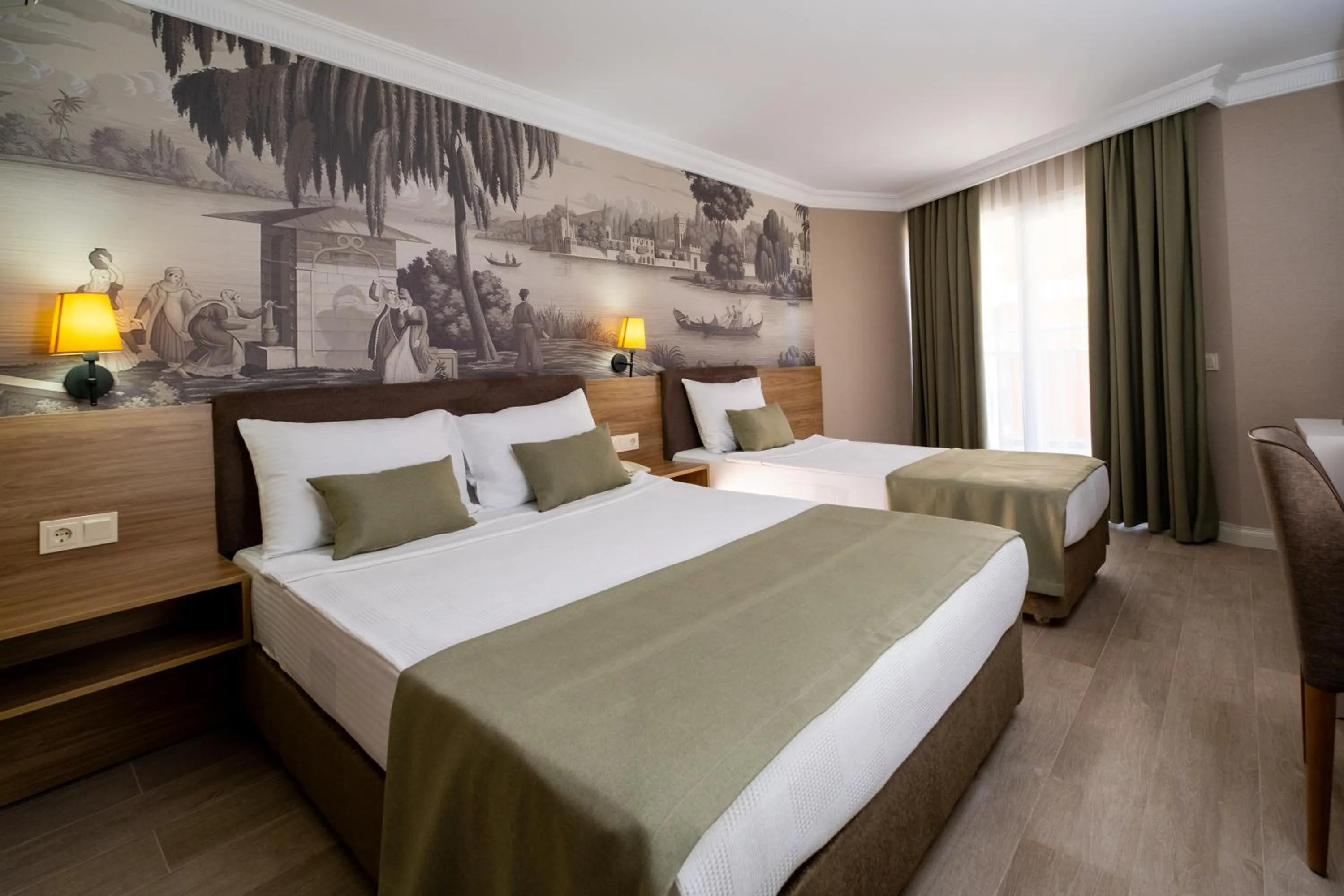 Bed in White Gold Hotel & Spa