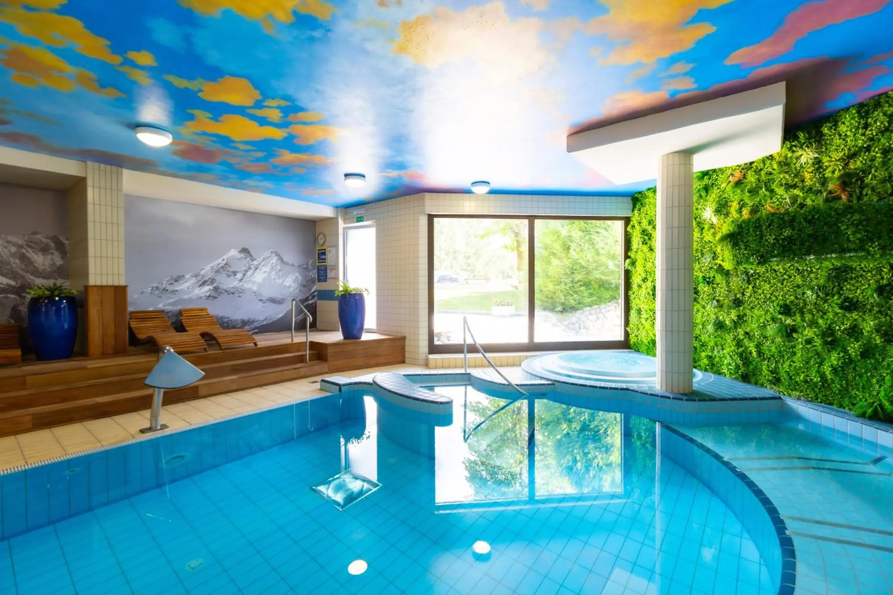 Pool view in Hotel Kranjska Gora Pool view in Hotel Kranjska Gora